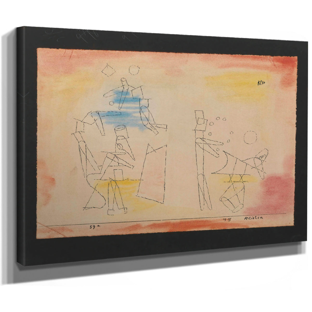 Acrobats 1915 By Paul Klee