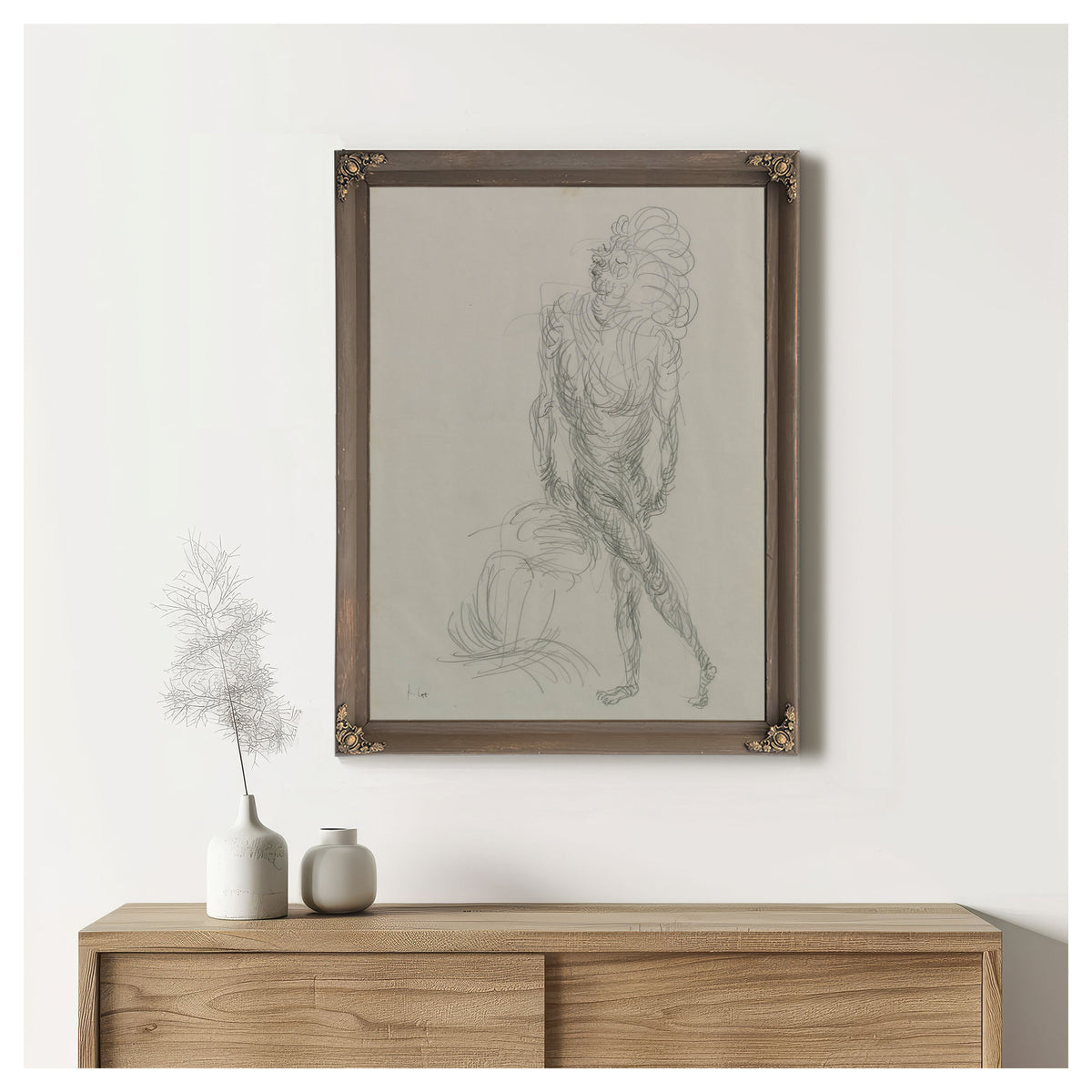 Akt Geschraubter Bewegung Nude By Paul Klee