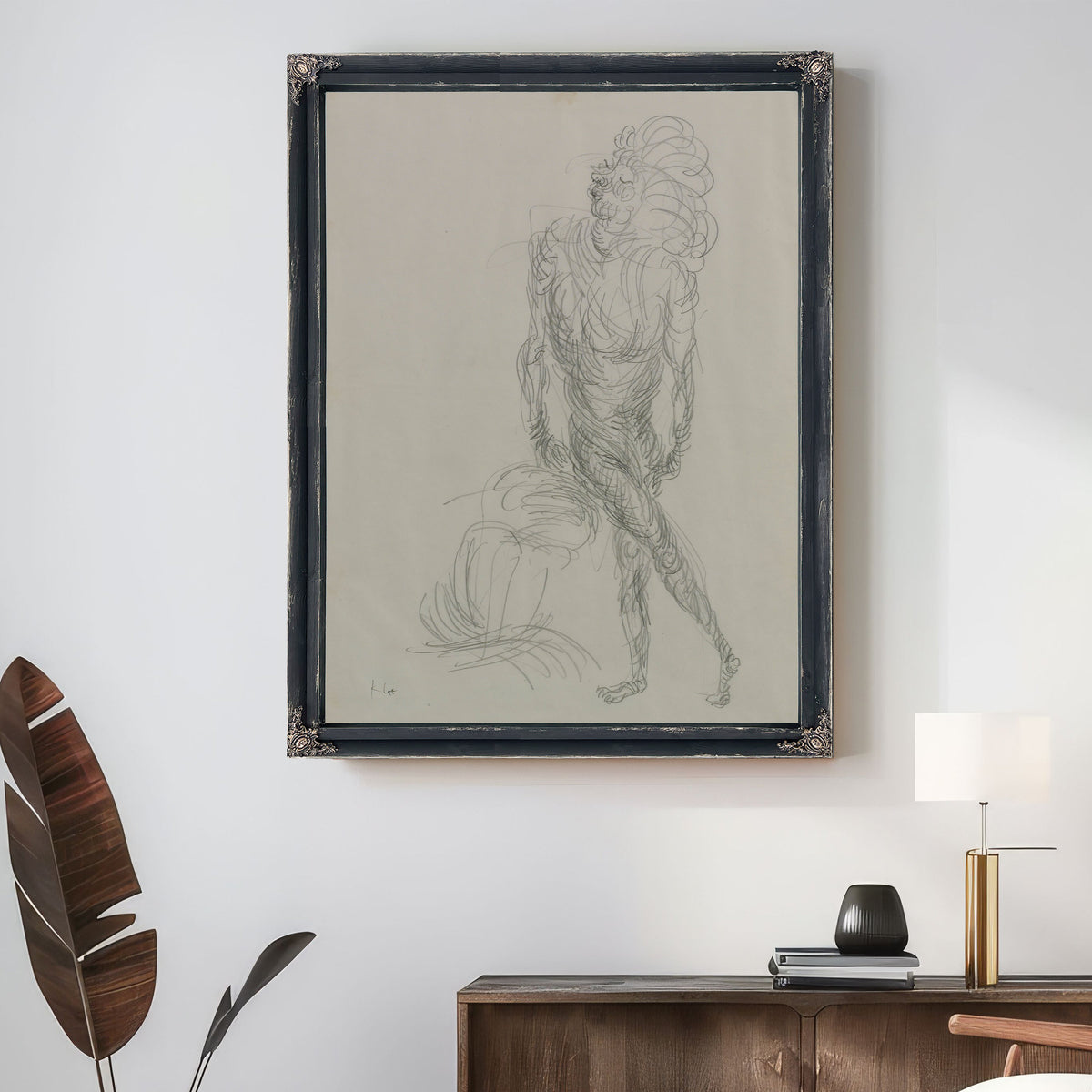 Akt Geschraubter Bewegung Nude By Paul Klee