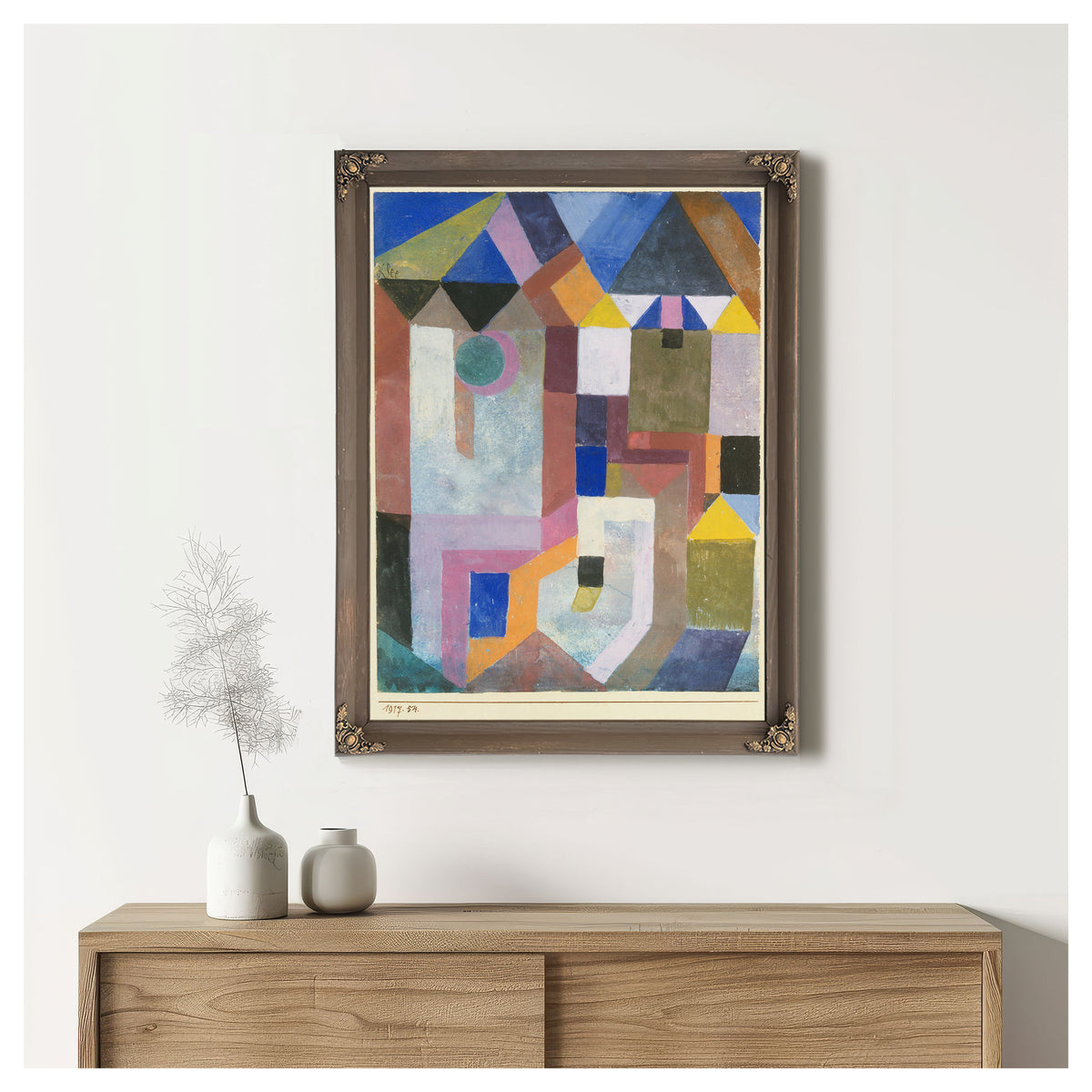 Colorful Architecture 1917 By Paul Klee