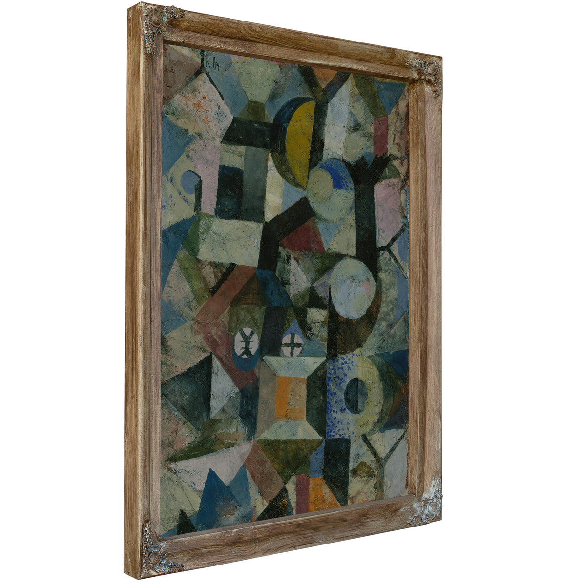 Composition the Yellow Half Moon the y By Paul Klee