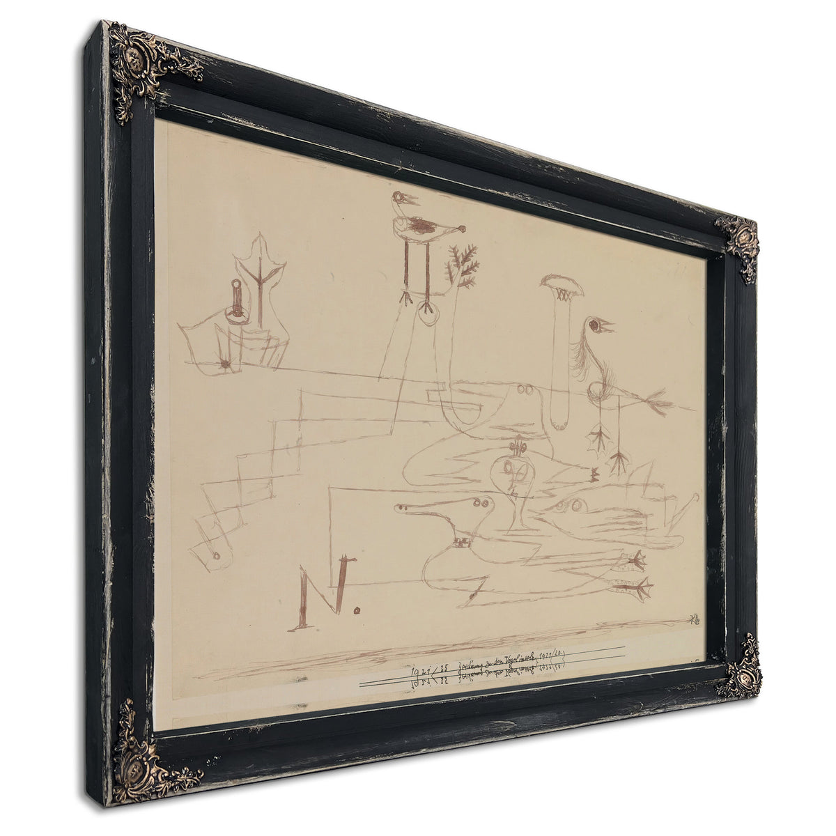 Drawing Bird Islands 1921 By Paul Klee