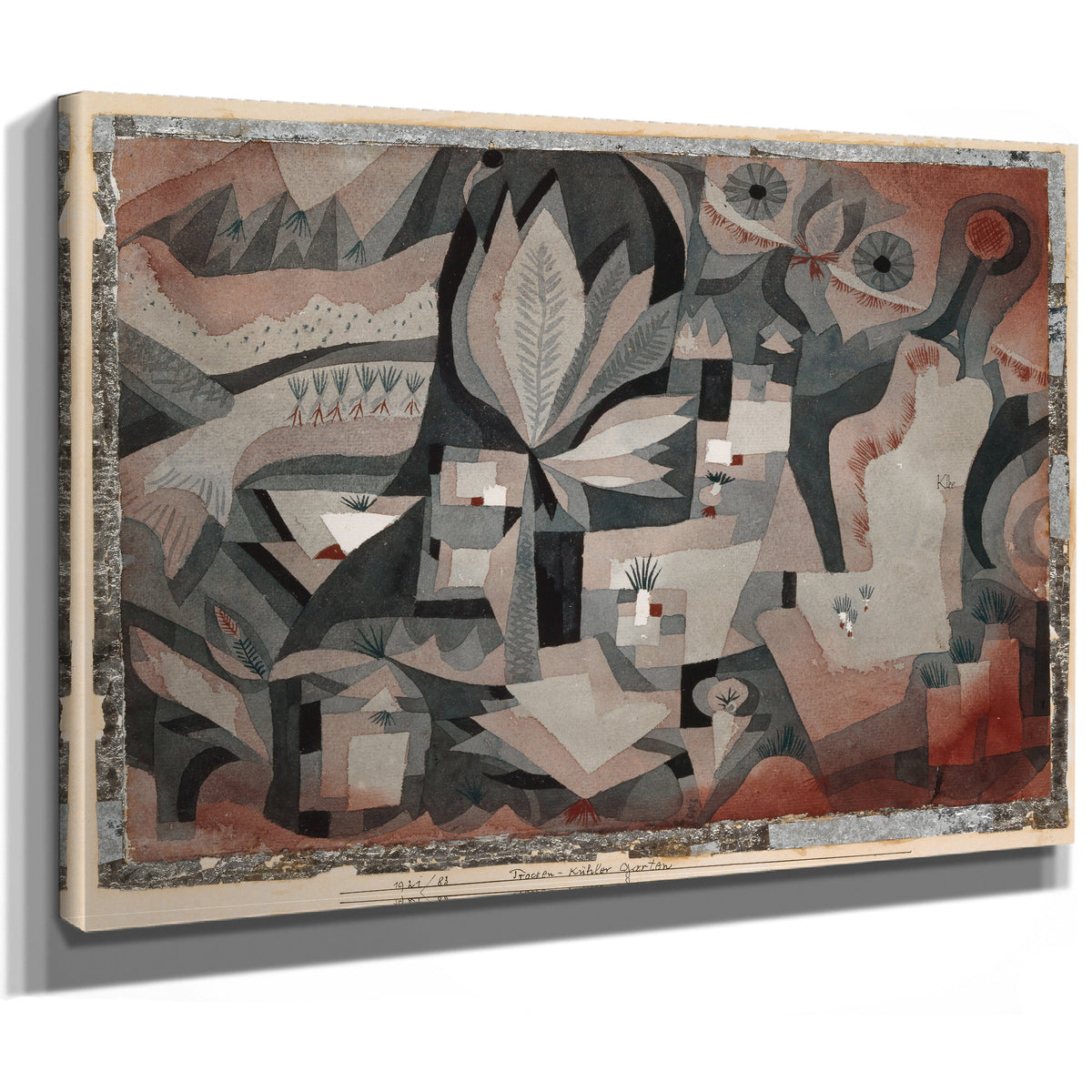 Dry Cool Garden 1921 By Paul Klee