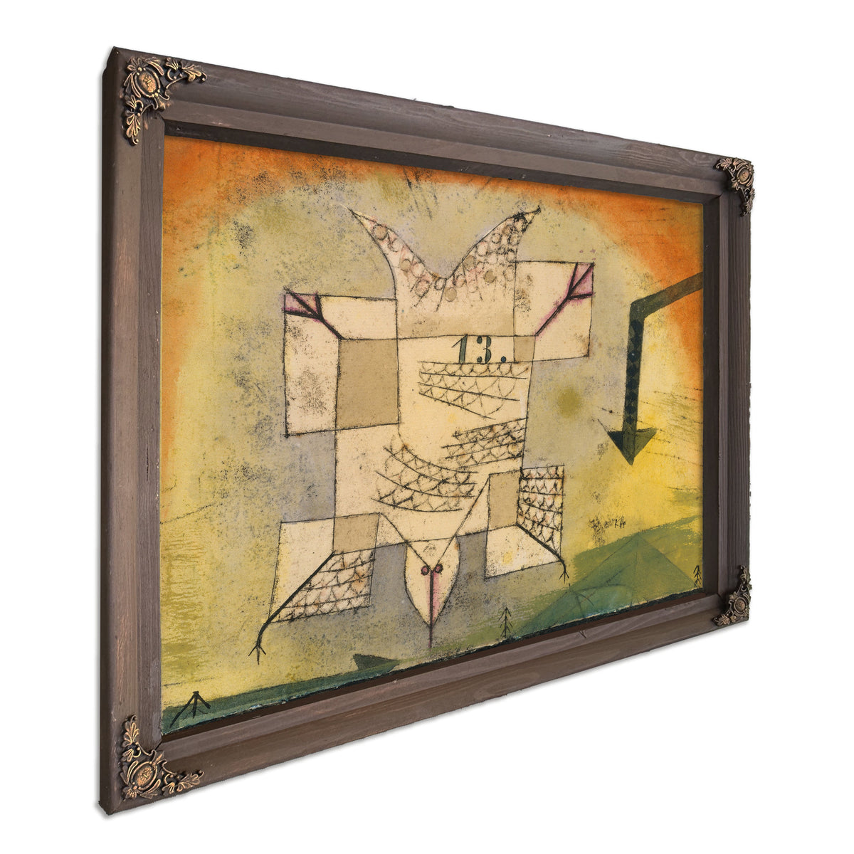 Falling Bird 1919 By Paul Klee