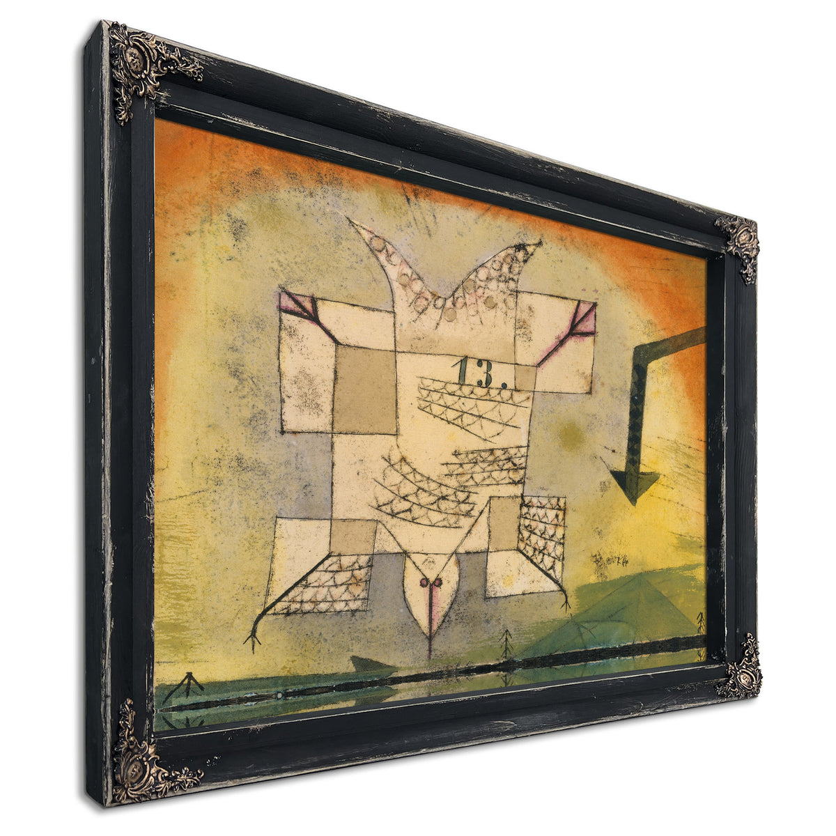 Falling Bird 1919 By Paul Klee