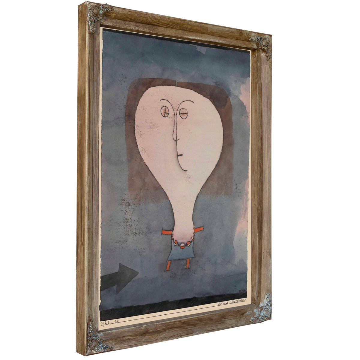 Fright a Girl 1922 By Paul Klee