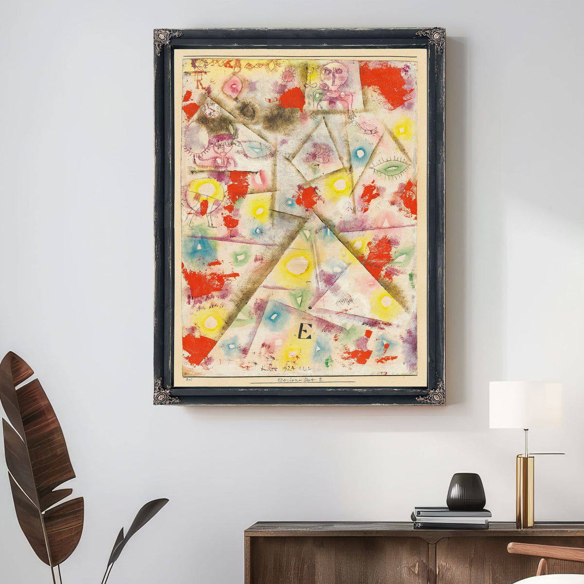 Gedenkblatt E 1924 By Paul Klee