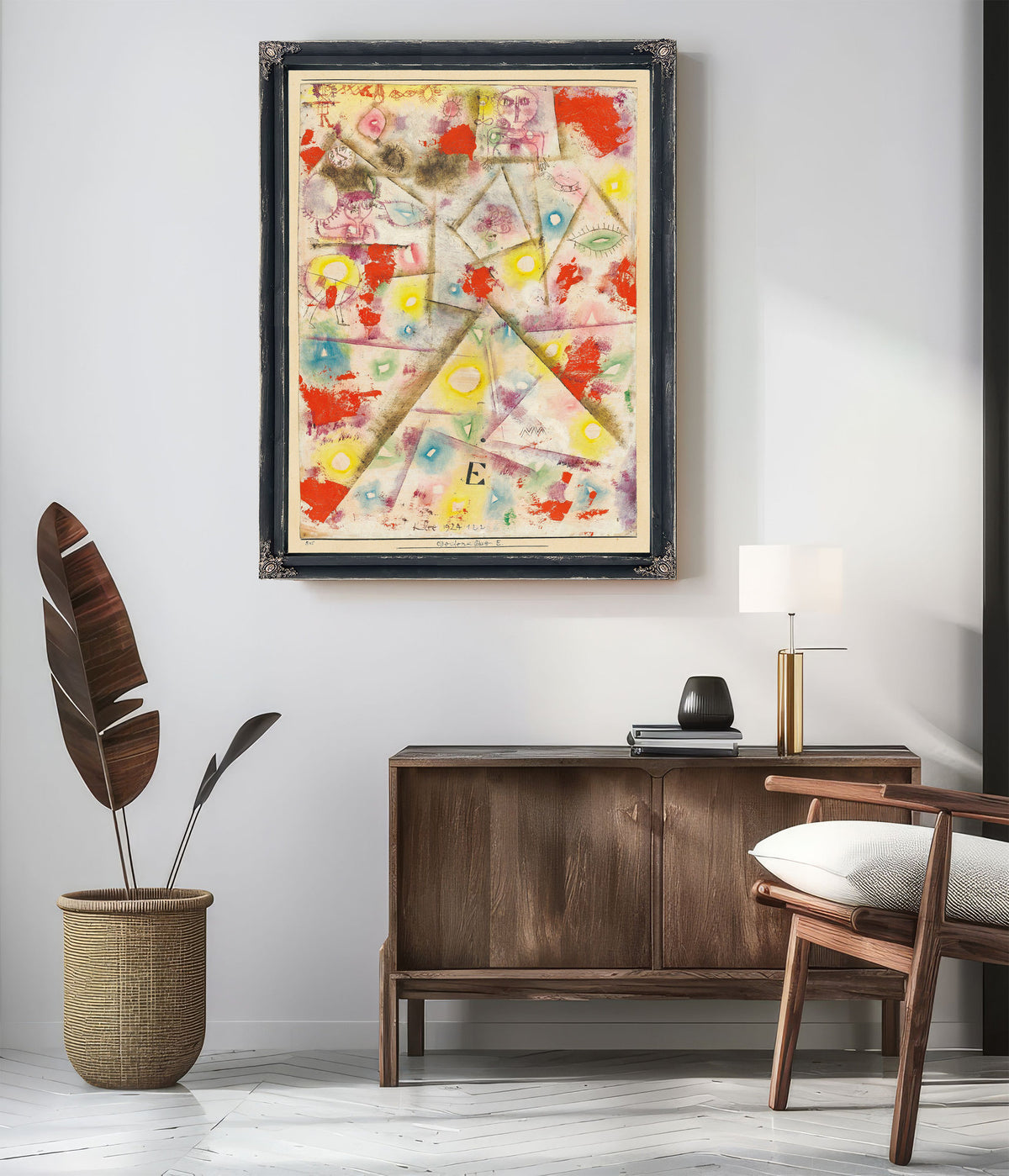 Gedenkblatt E 1924 By Paul Klee