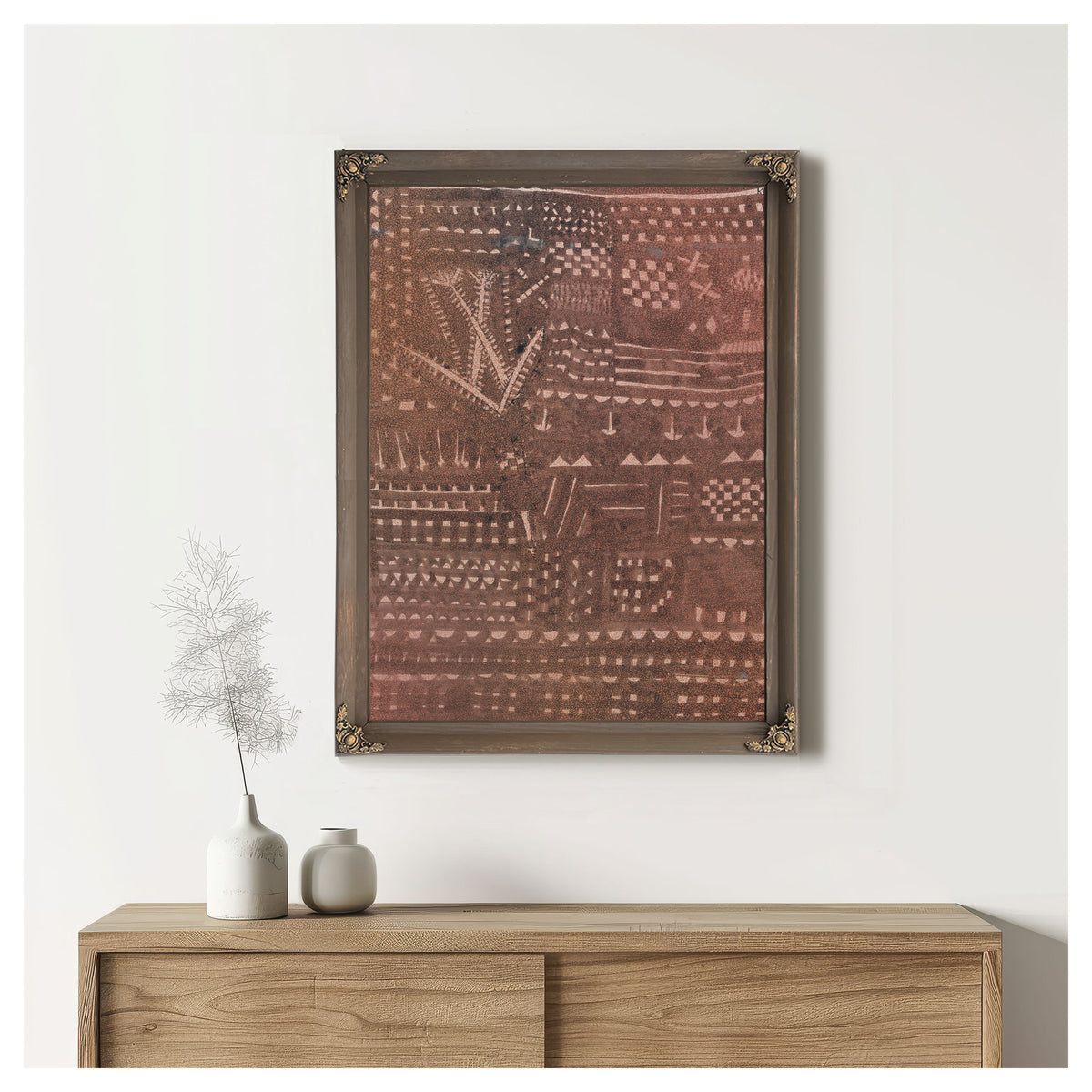 In Manner a Leather Tapestry 1925 By Paul Klee