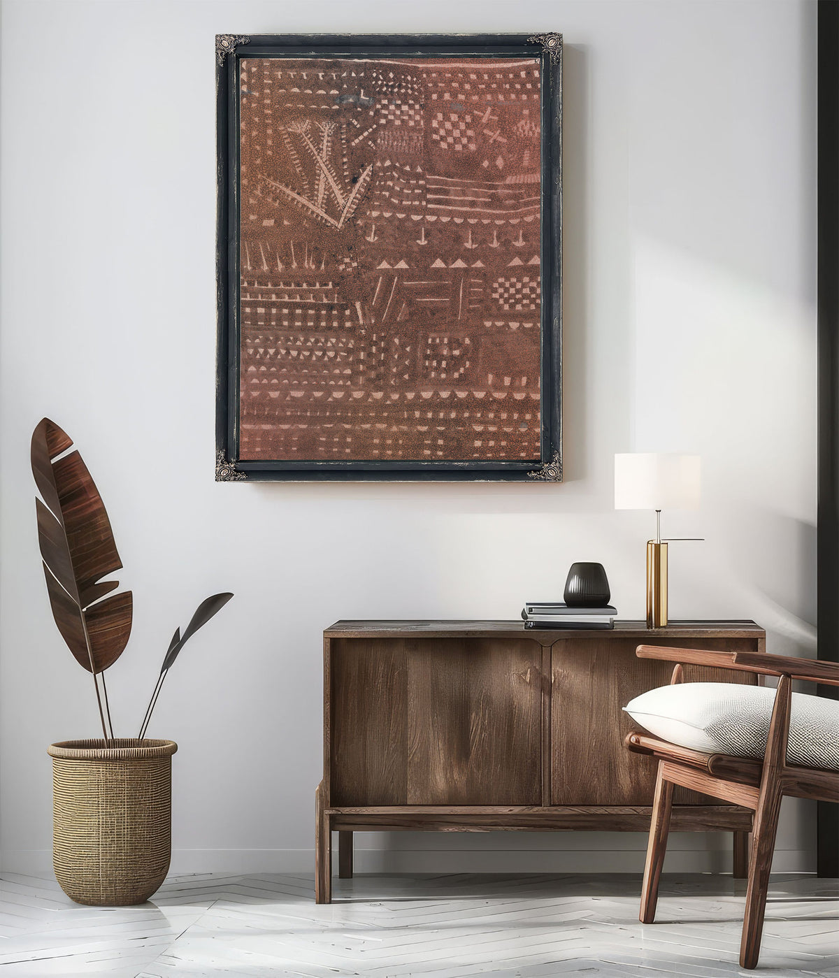 In Manner a Leather Tapestry 1925 By Paul Klee
