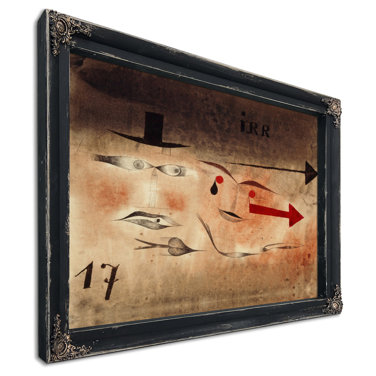 Seventeen Insane 1923 By Paul Klee