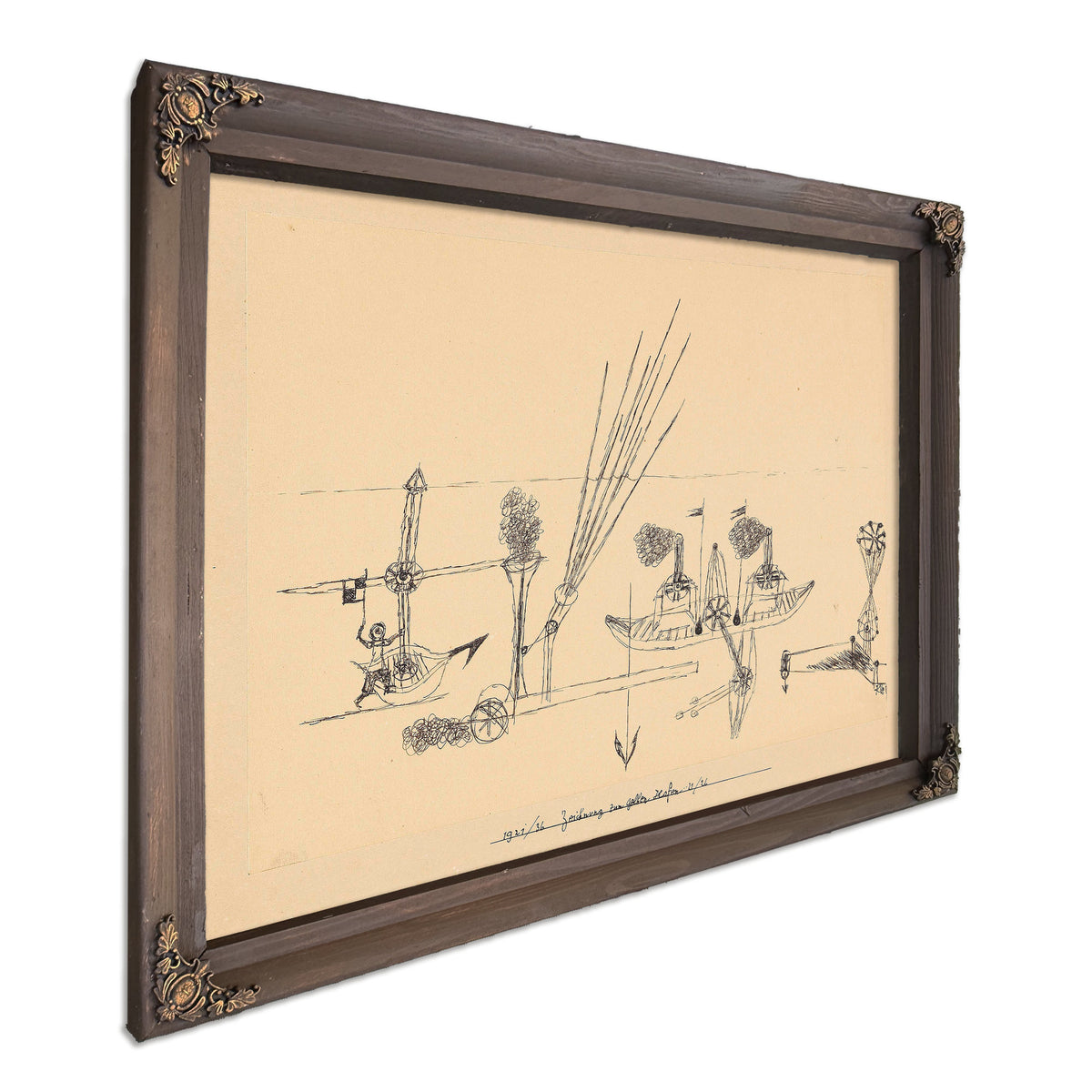 Zeichnung Zum Gelben Hafen 1921 1926 By Paul Klee