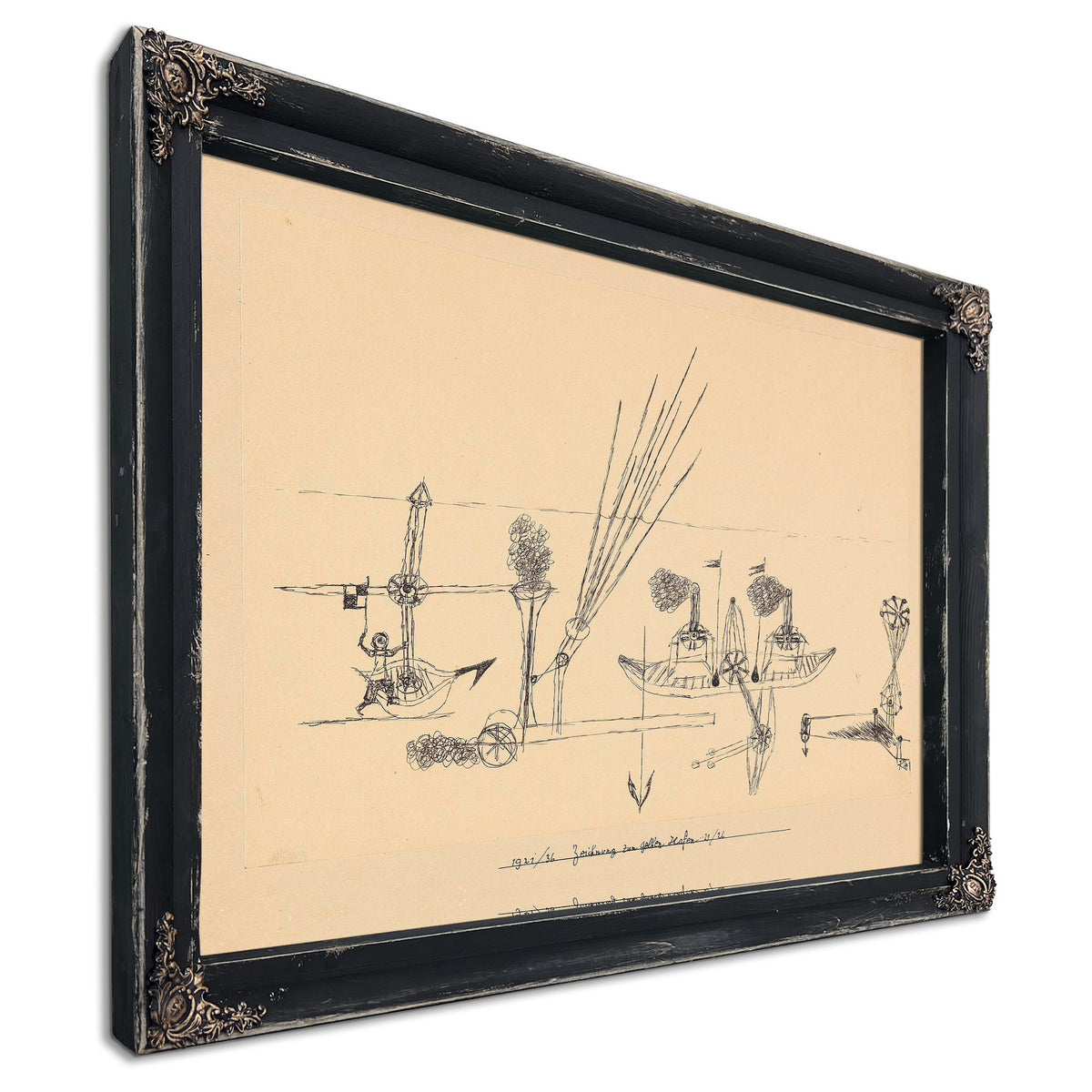 Zeichnung Zum Gelben Hafen 1921 1926 By Paul Klee
