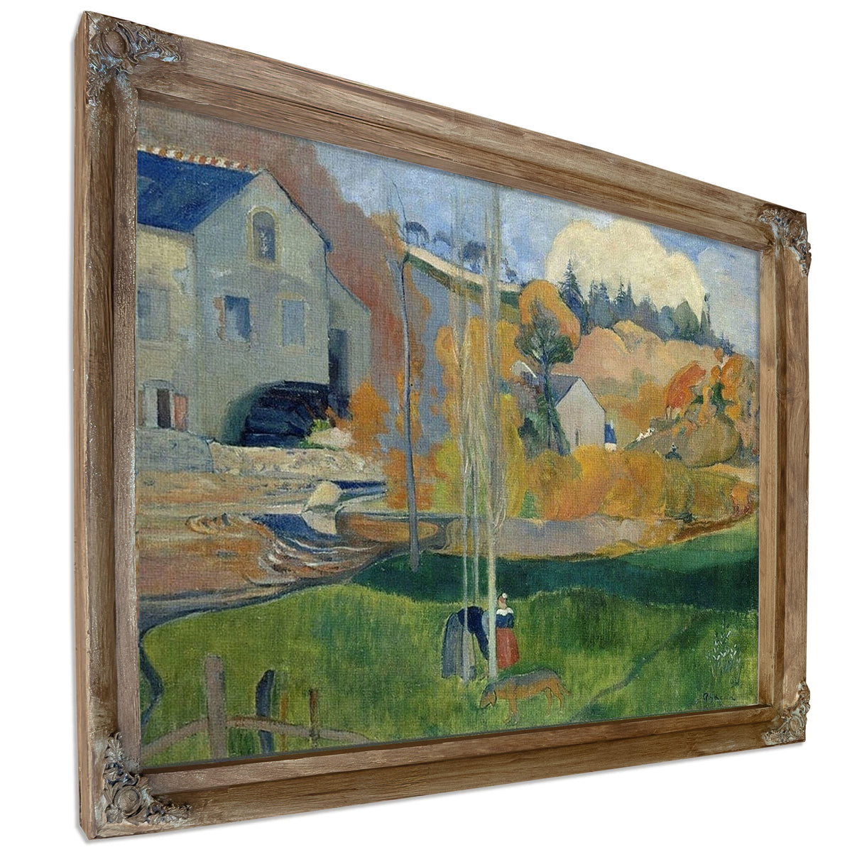 Paysage De Bretagne Le Moulin David By Paul Gauguin