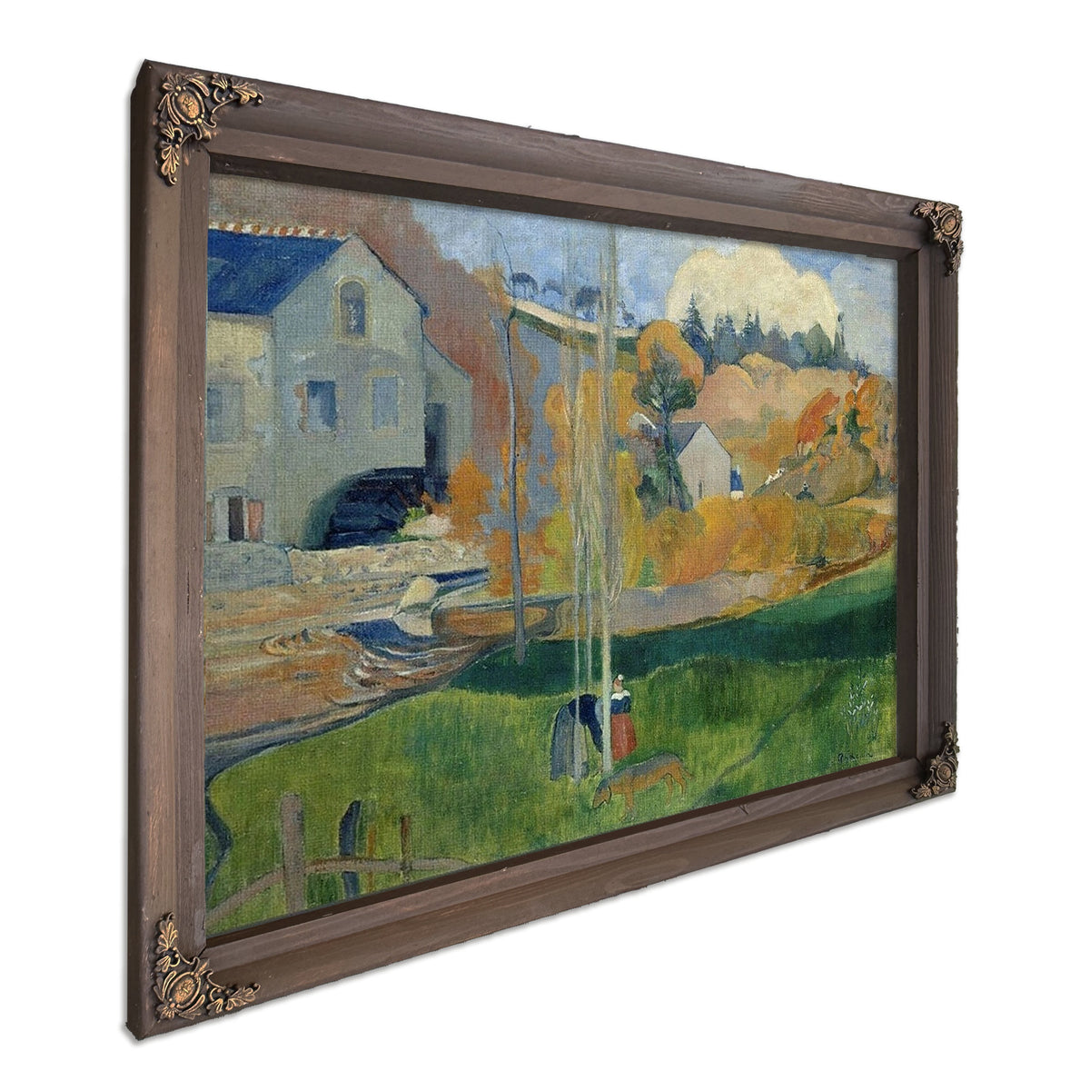 Paysage De Bretagne Le Moulin David By Paul Gauguin
