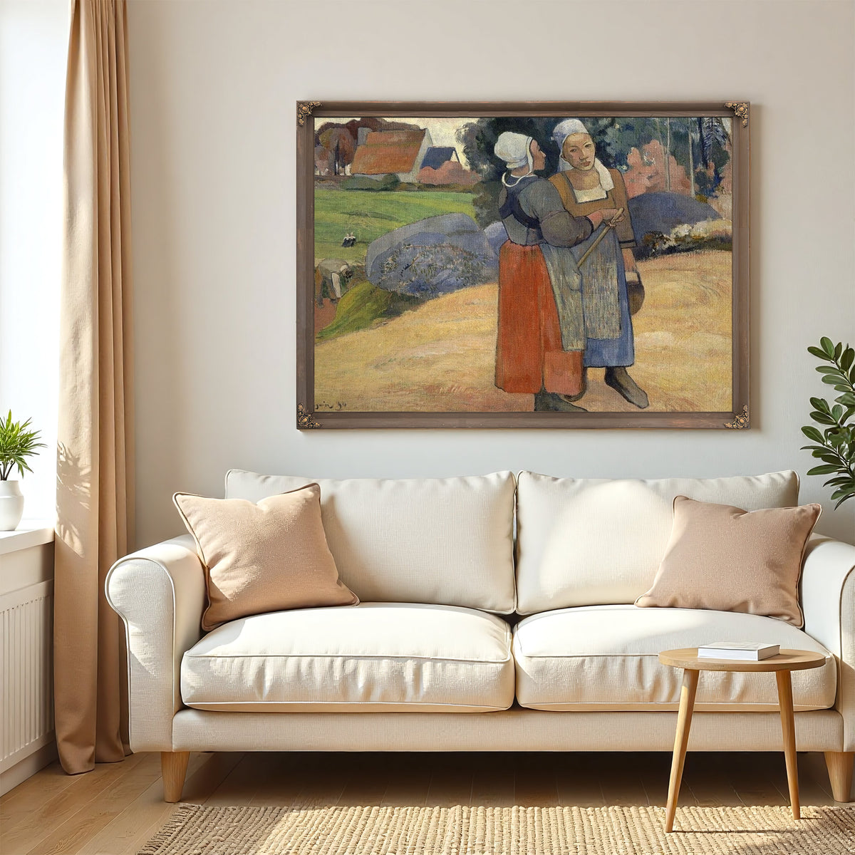 Paysannes Bretonnes By Paul Gauguin