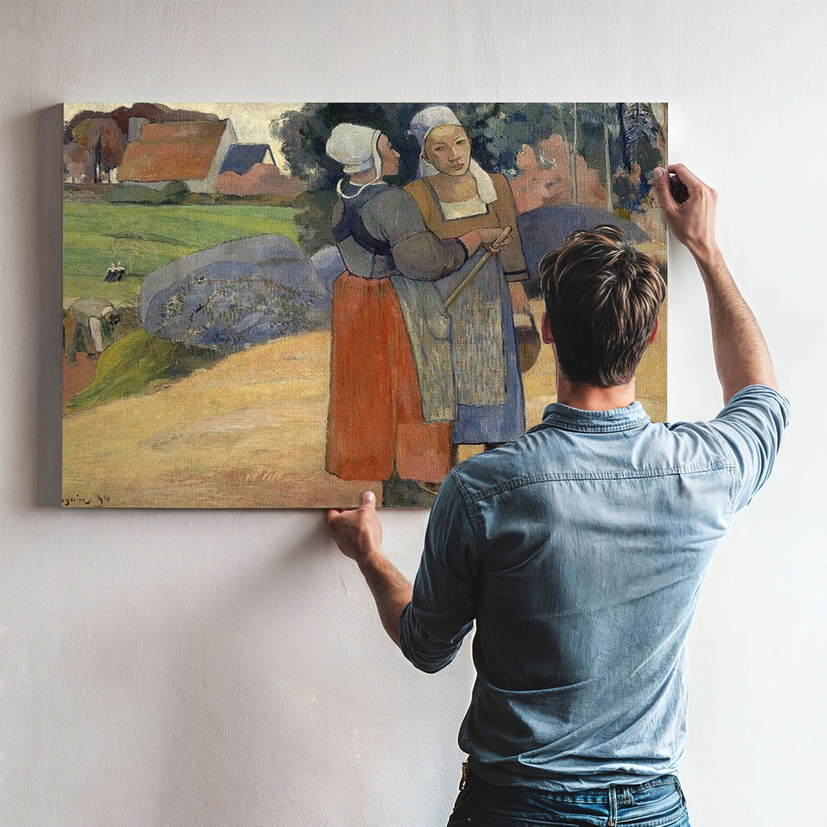 Paysannes Bretonnes By Paul Gauguin