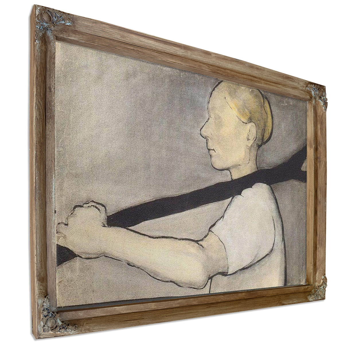 Peasant Woman With Fork By Paula Modersohn Becker