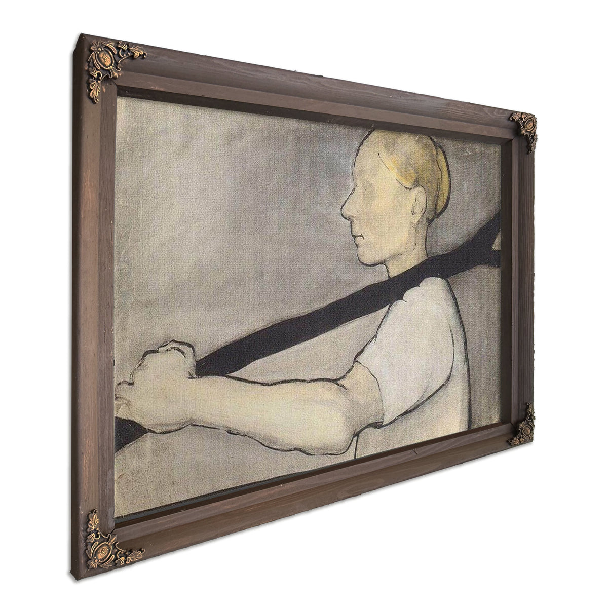 Peasant Woman With Fork By Paula Modersohn Becker