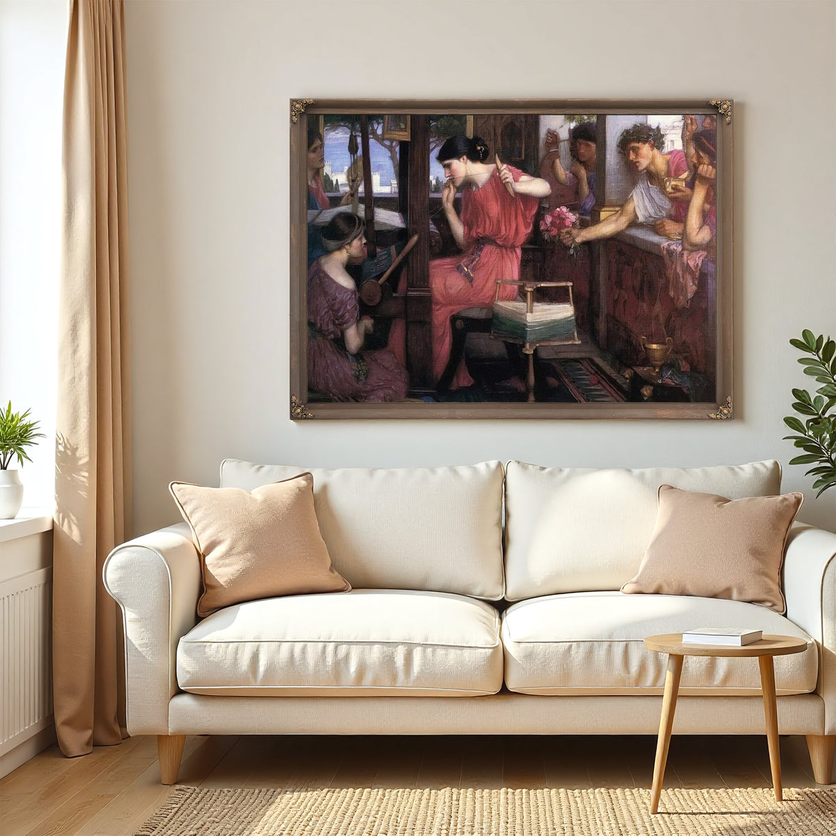 Penelope And The Suitors By John Waterhouse