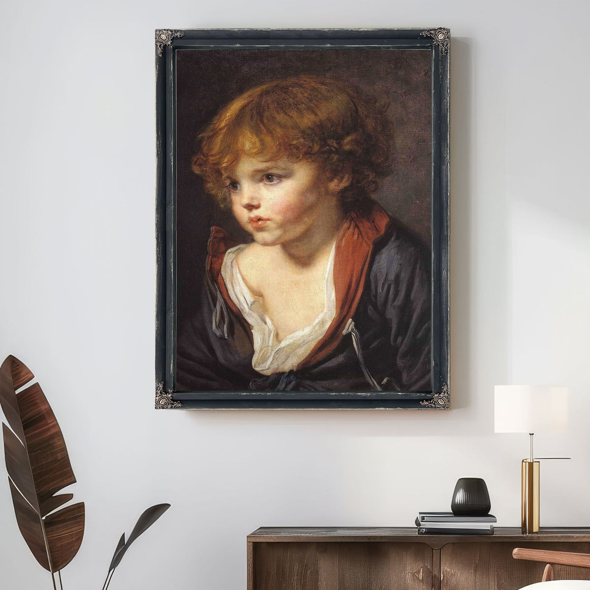 Petit Garcon Blond A La Chemise Ouverte by Jean Baptiste Greuze