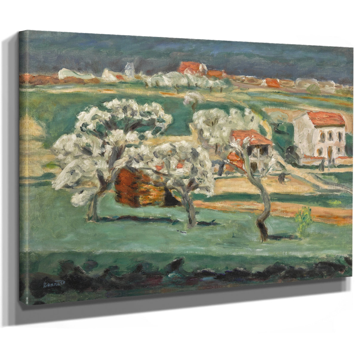 Arbres En Fleurs Maison Blanche By Pierre Bonnard