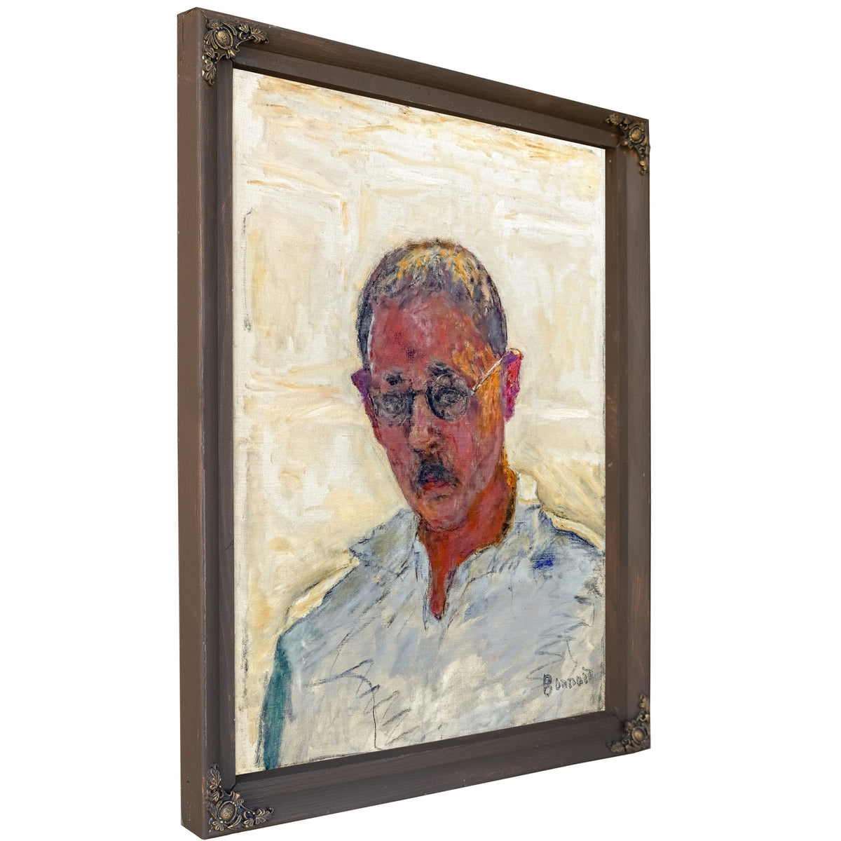 Autoportrait Sur Fond Blanc Chemise By Pierre Bonnard