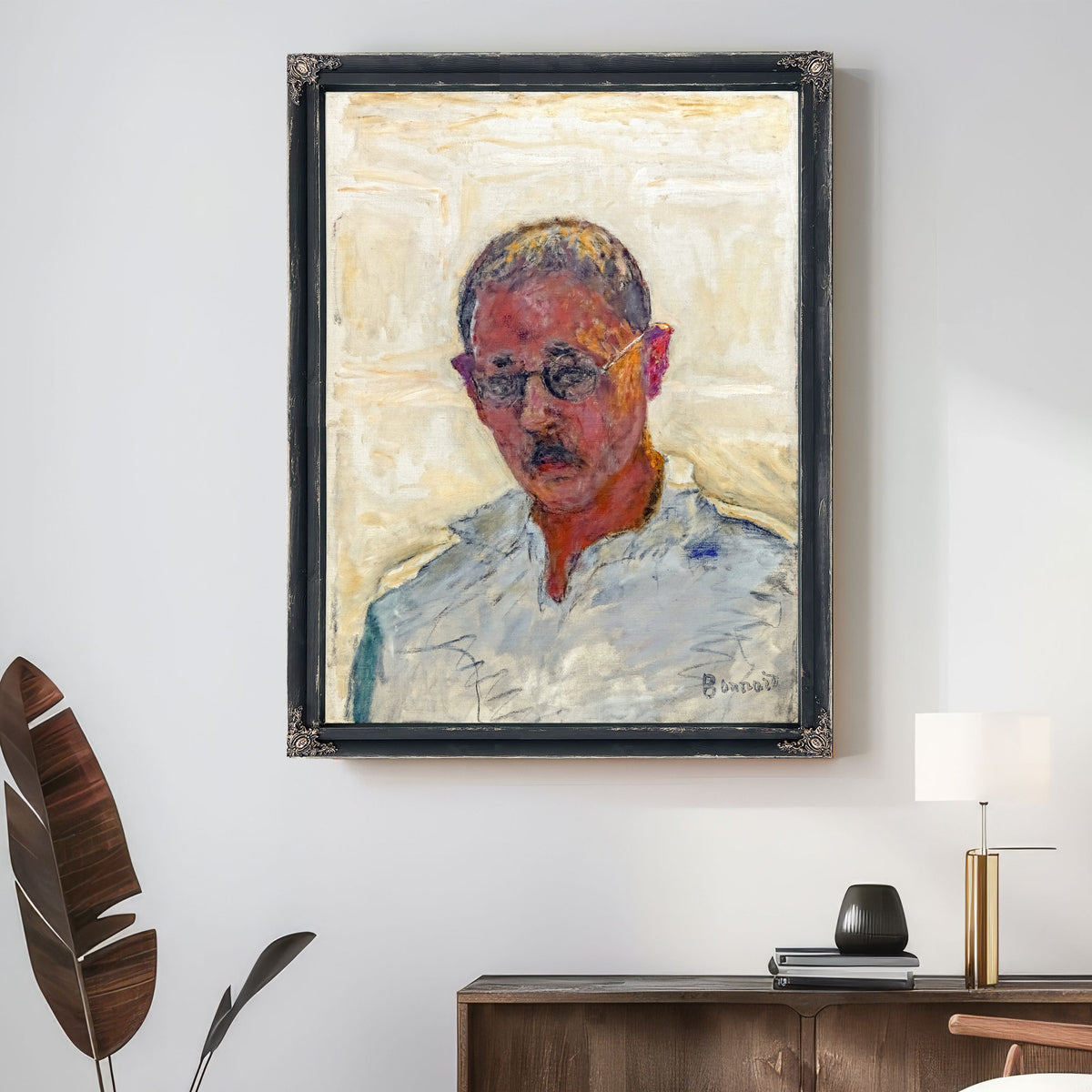 Autoportrait Sur Fond Blanc Chemise By Pierre Bonnard