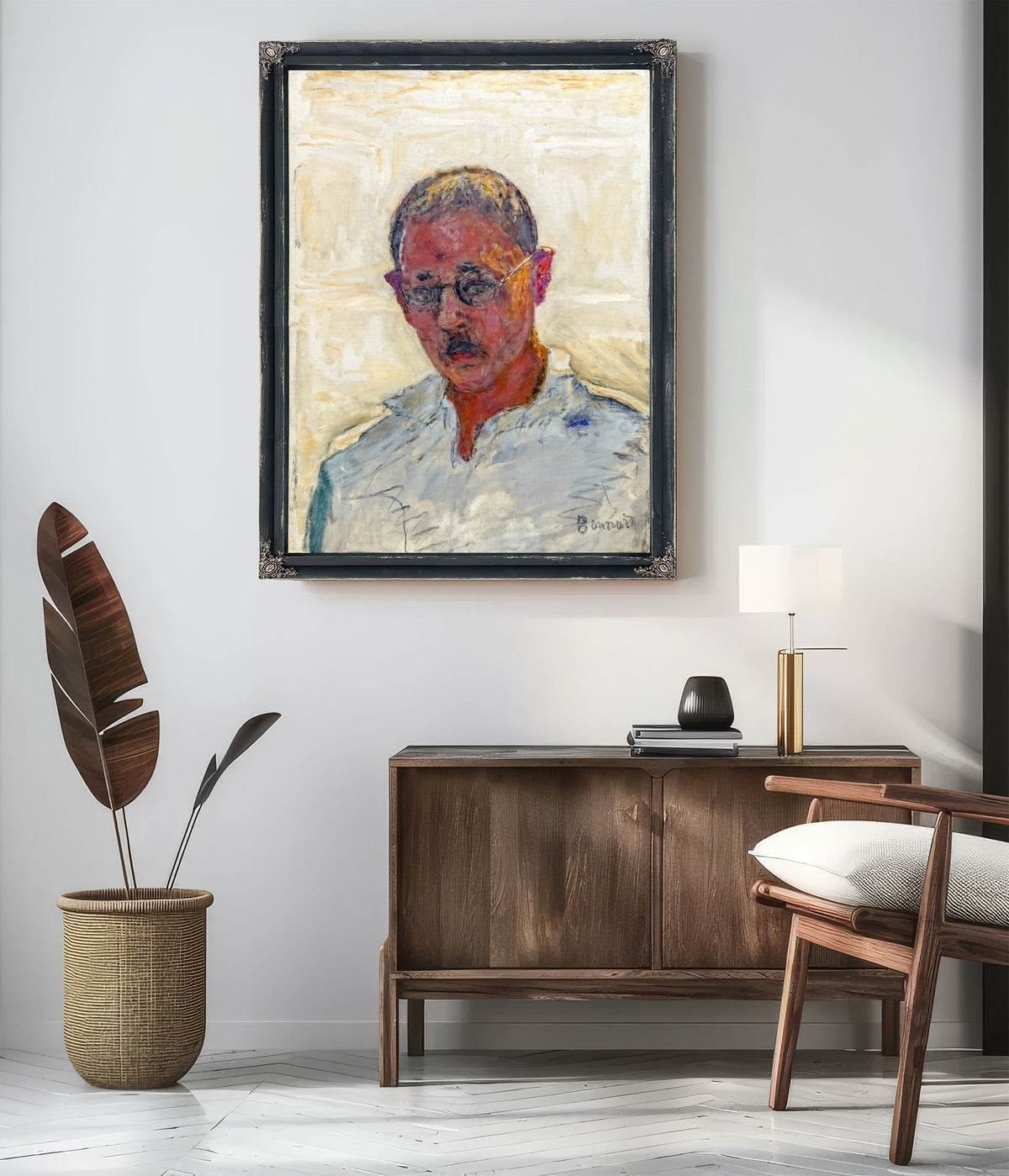 Autoportrait Sur Fond Blanc Chemise By Pierre Bonnard