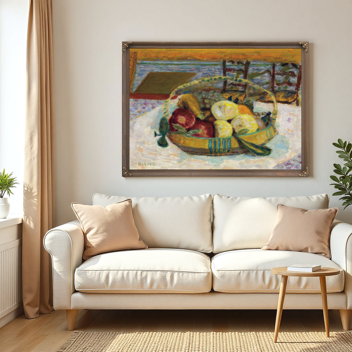 Corbeille de Fruits Dans la Salle Ac 02 By Pierre Bonnard