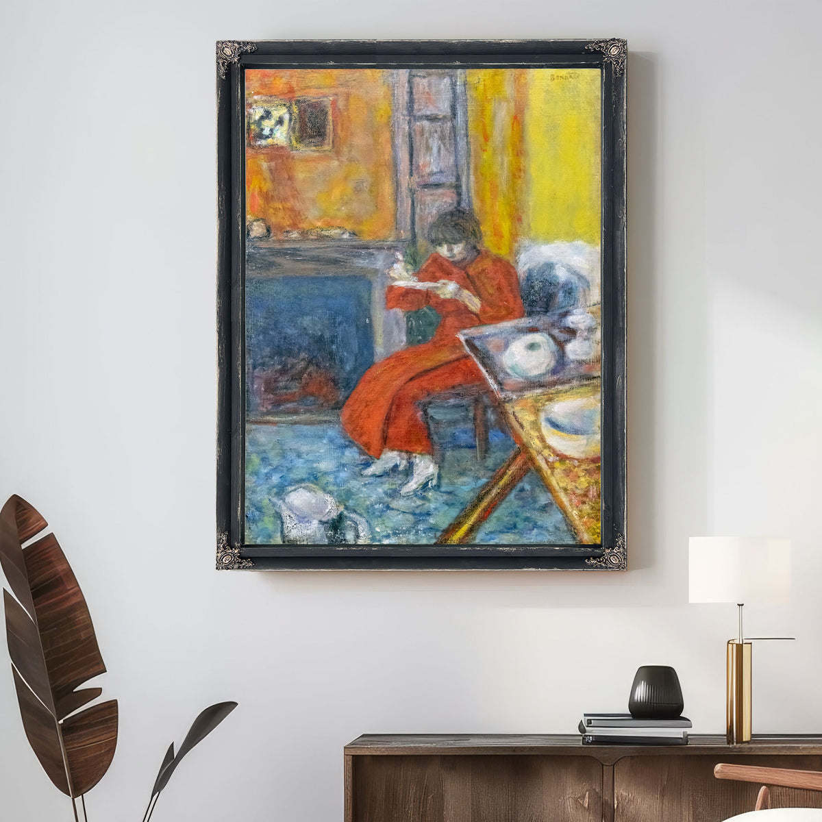 Femme Au Peignoir Rouge 02 By Pierre Bonnard