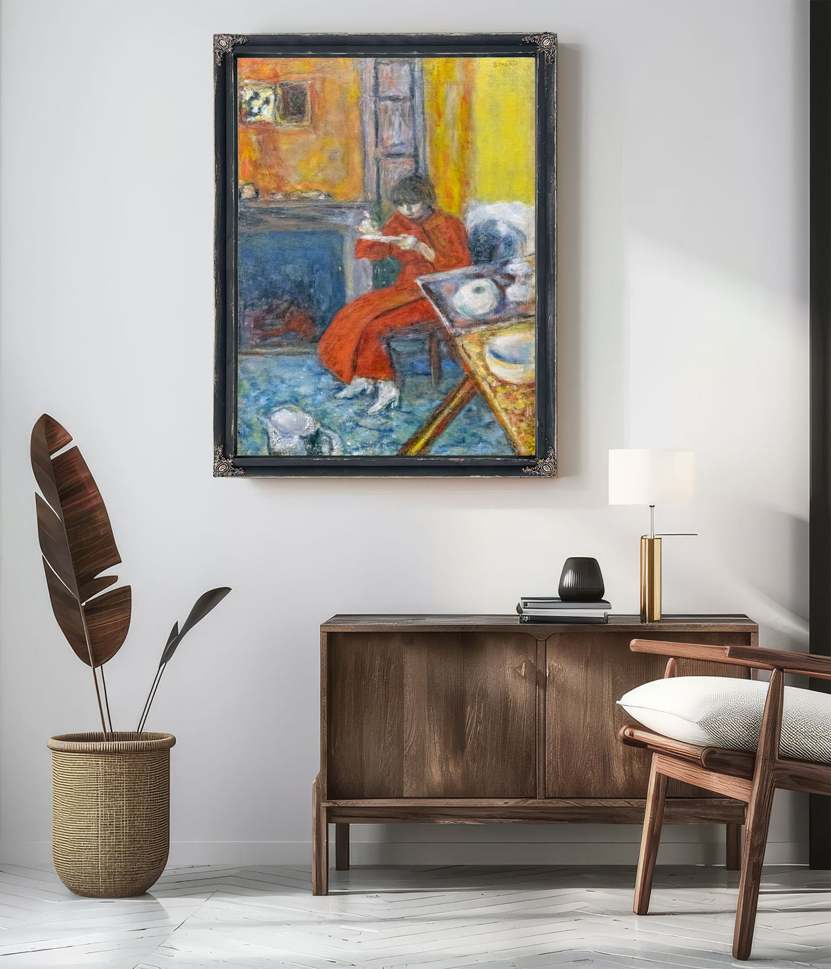 Femme Au Peignoir Rouge 02 By Pierre Bonnard