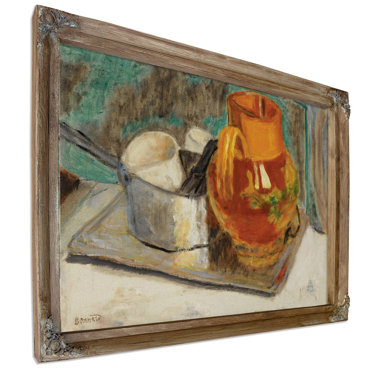 Nature Morte la Cruche Orange Circa By Pierre Bonnard