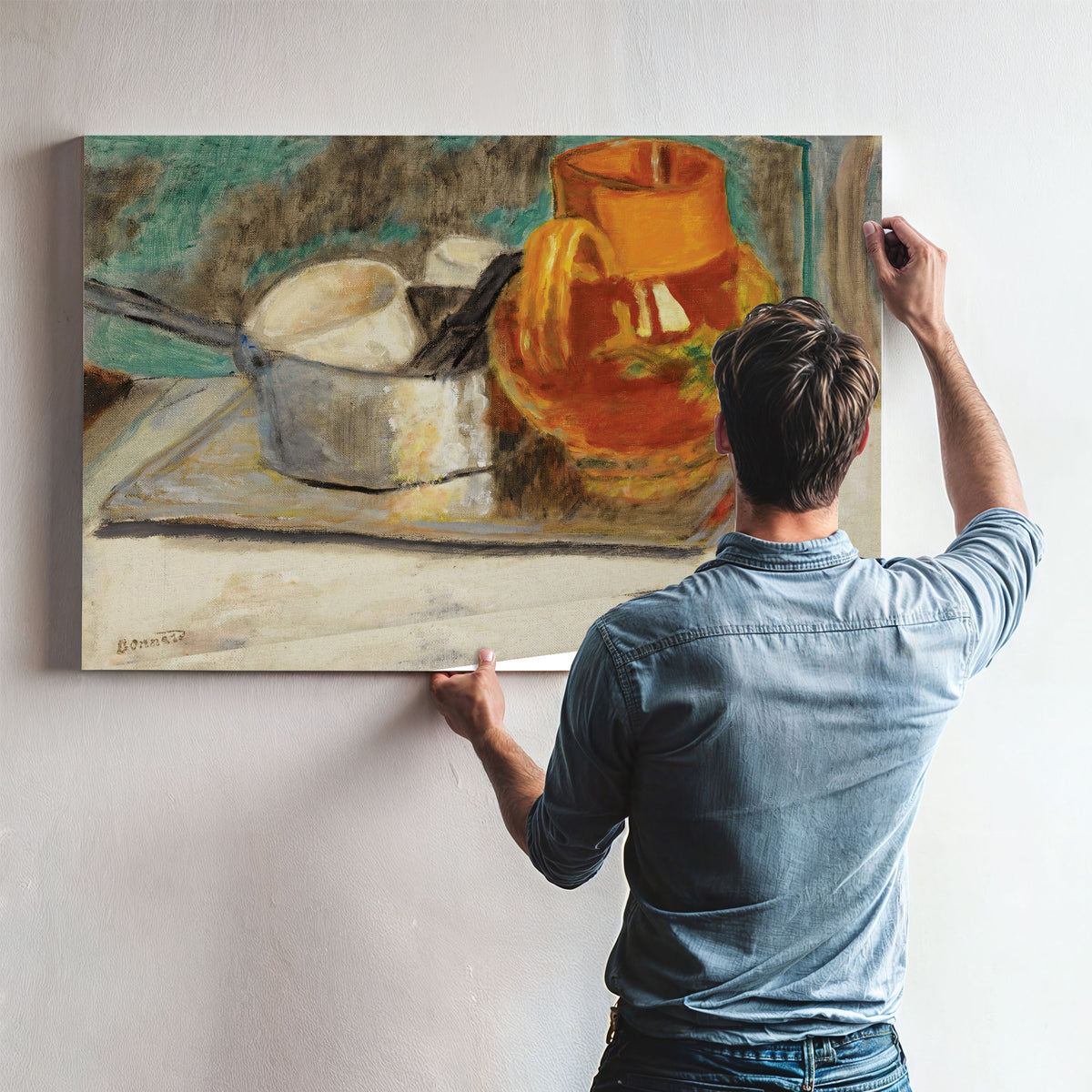 Nature Morte la Cruche Orange Circa By Pierre Bonnard