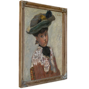 Portrait de Jeune Femme Or le Chapeau By Pierre Bonnard