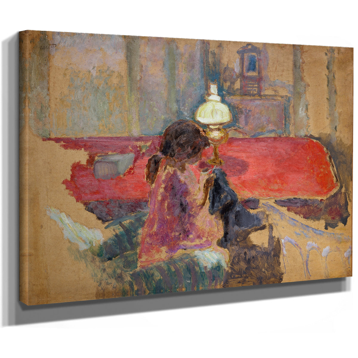 Woman a Lamp 1909 By Pierre Bonnard