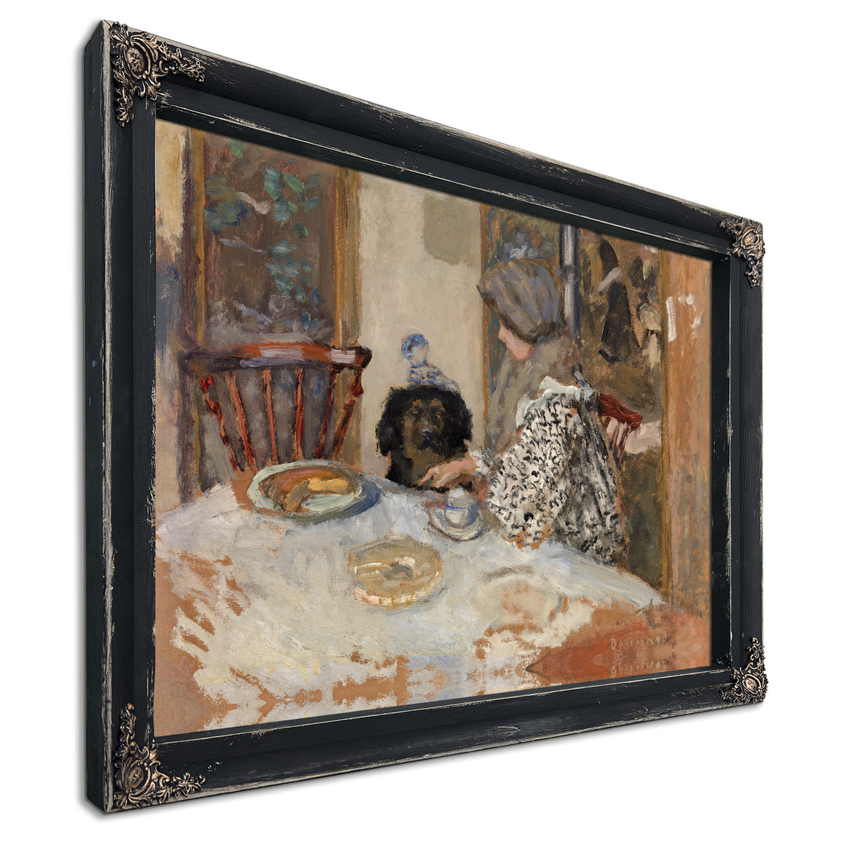 Woman Dog Table 02 By Pierre Bonnard