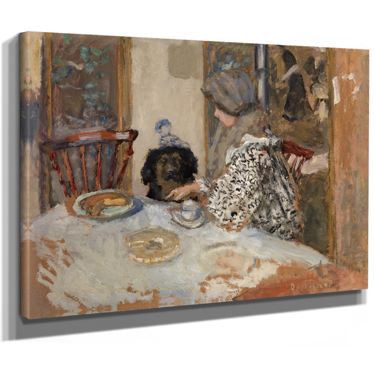 Woman Dog Table 02 By Pierre Bonnard