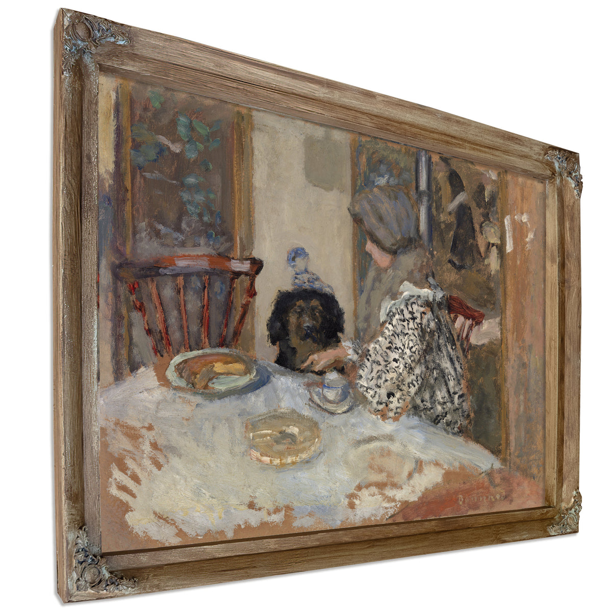 Woman Dog Table 1908 By Pierre Bonnard