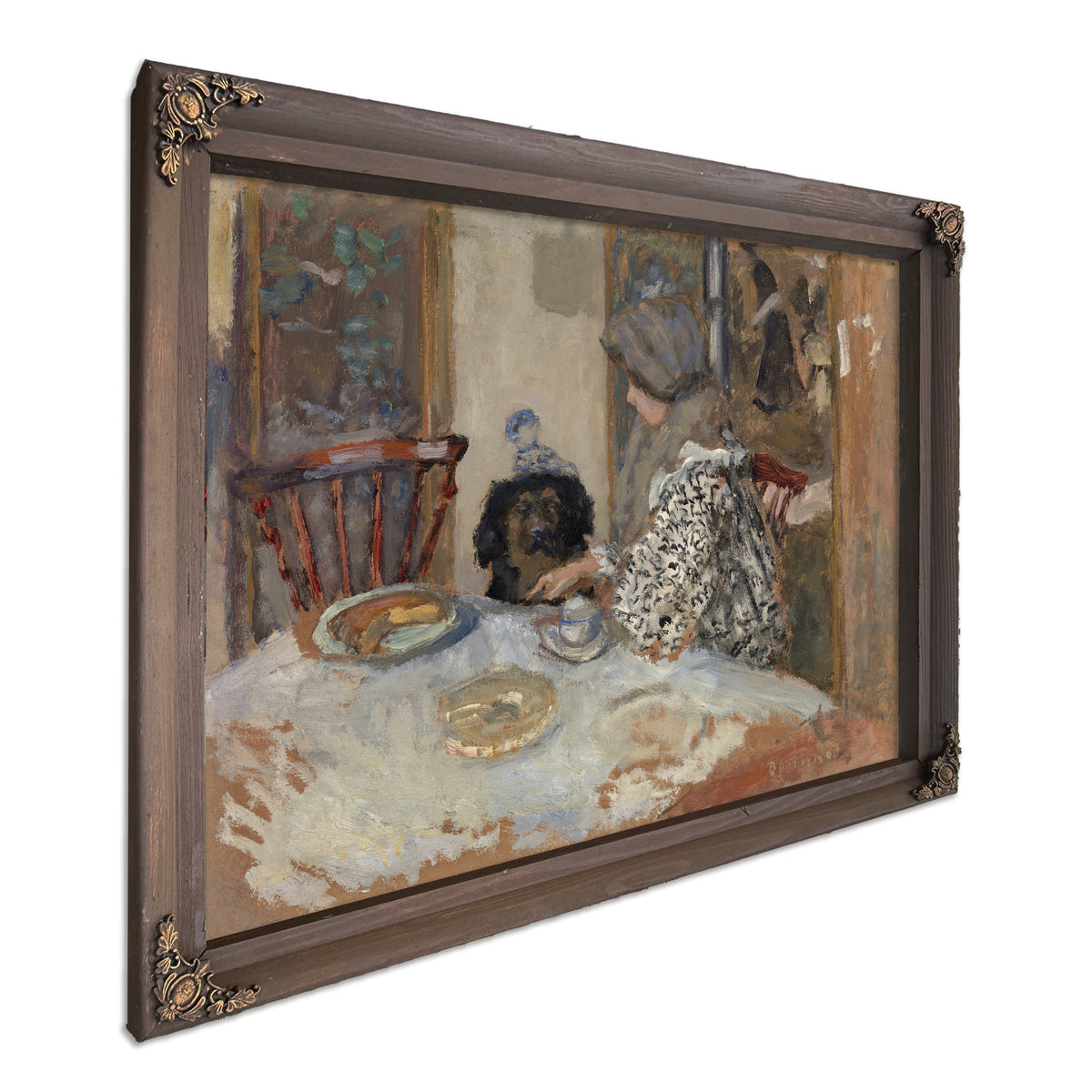 Woman Dog Table 1908 By Pierre Bonnard