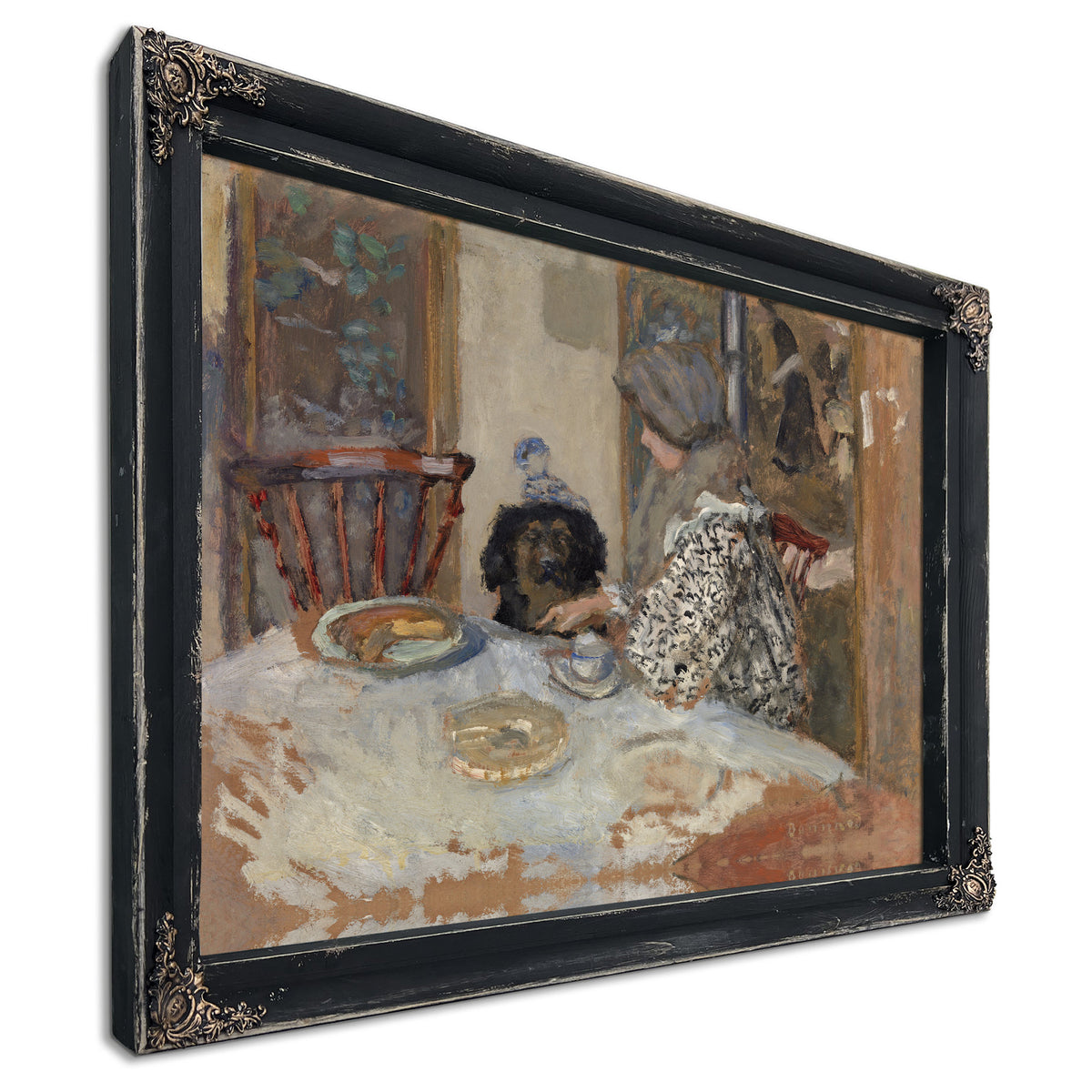 Woman Dog Table 1908 By Pierre Bonnard