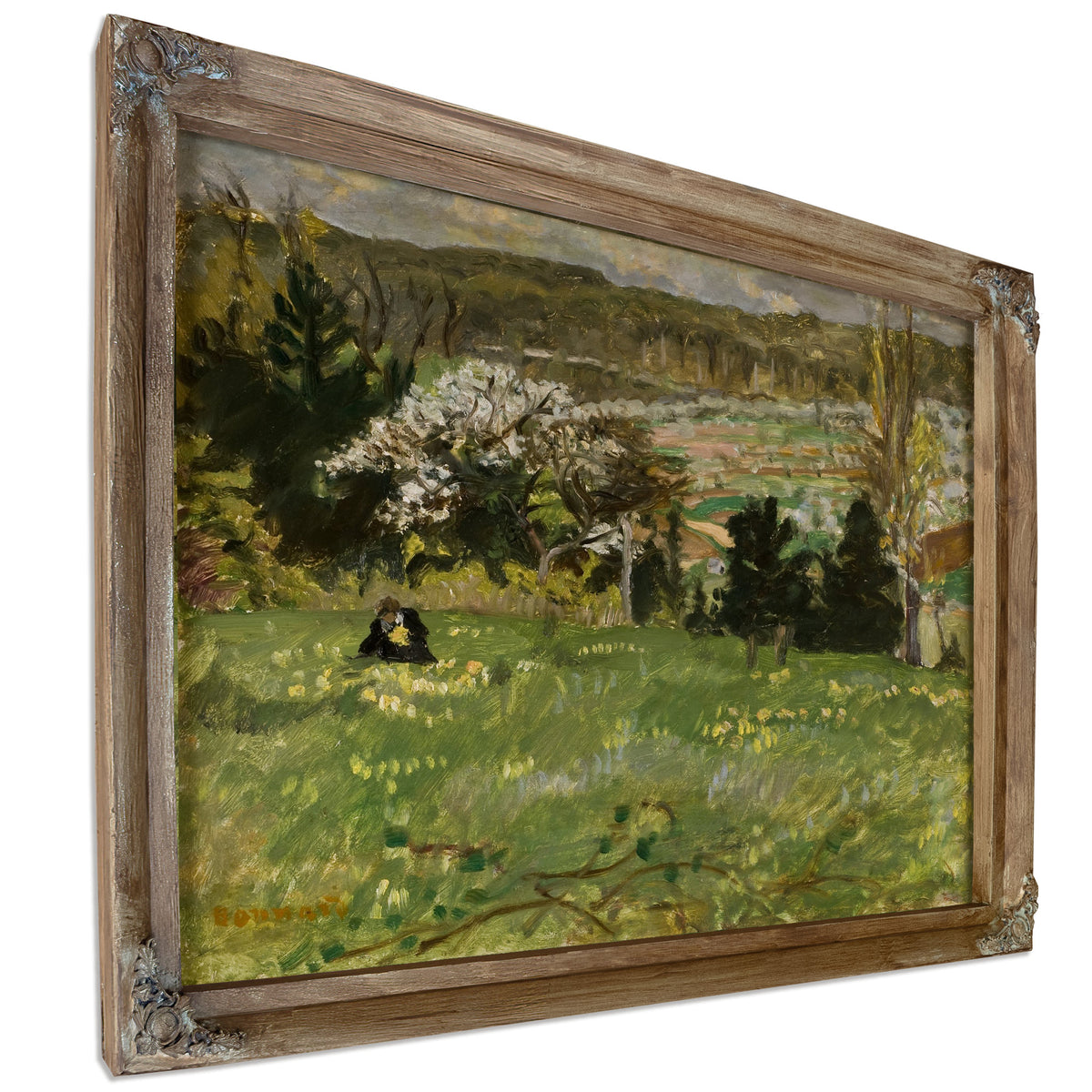 Woman Picking Flowers 1916 By Pierre Bonnard
