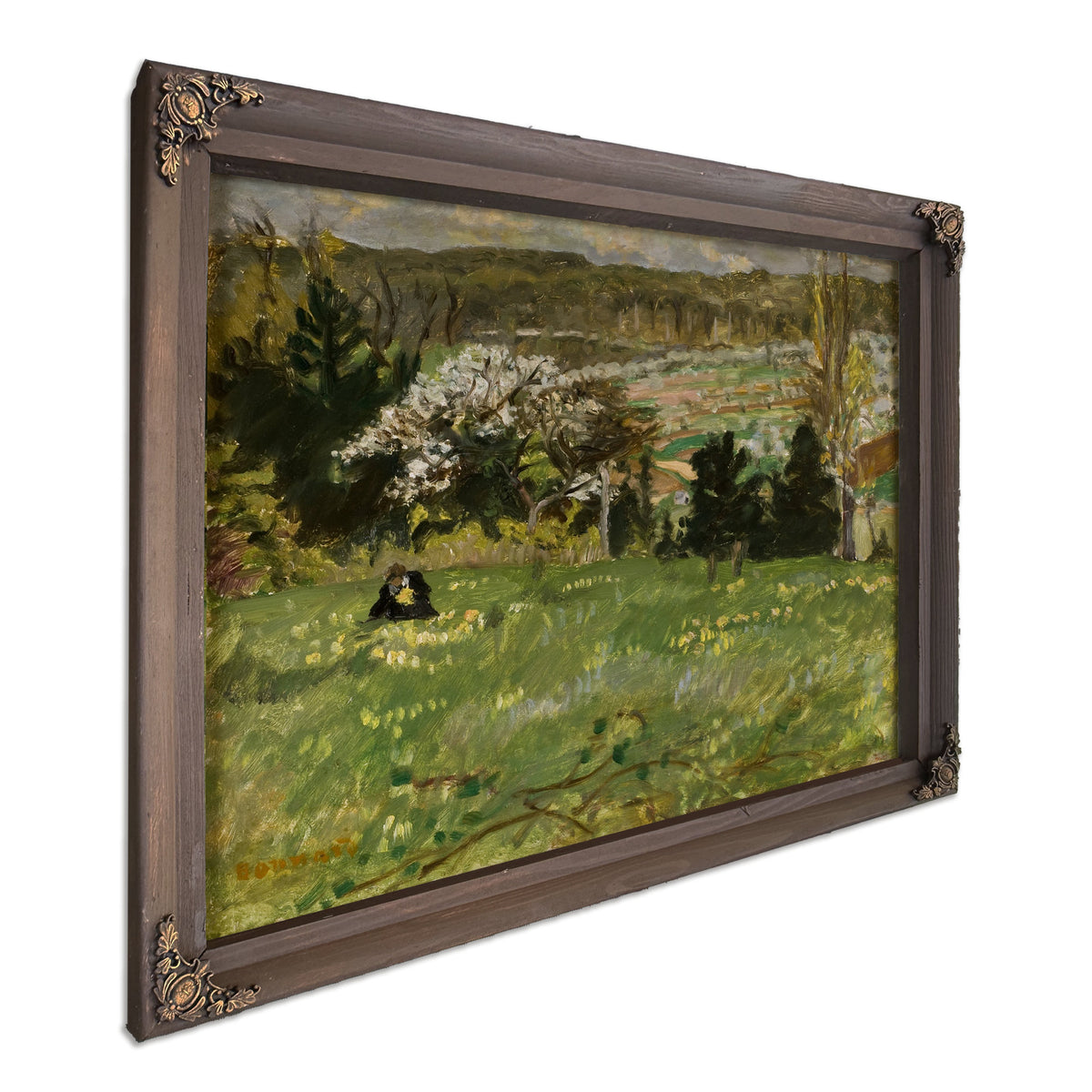 Woman Picking Flowers 1916 By Pierre Bonnard