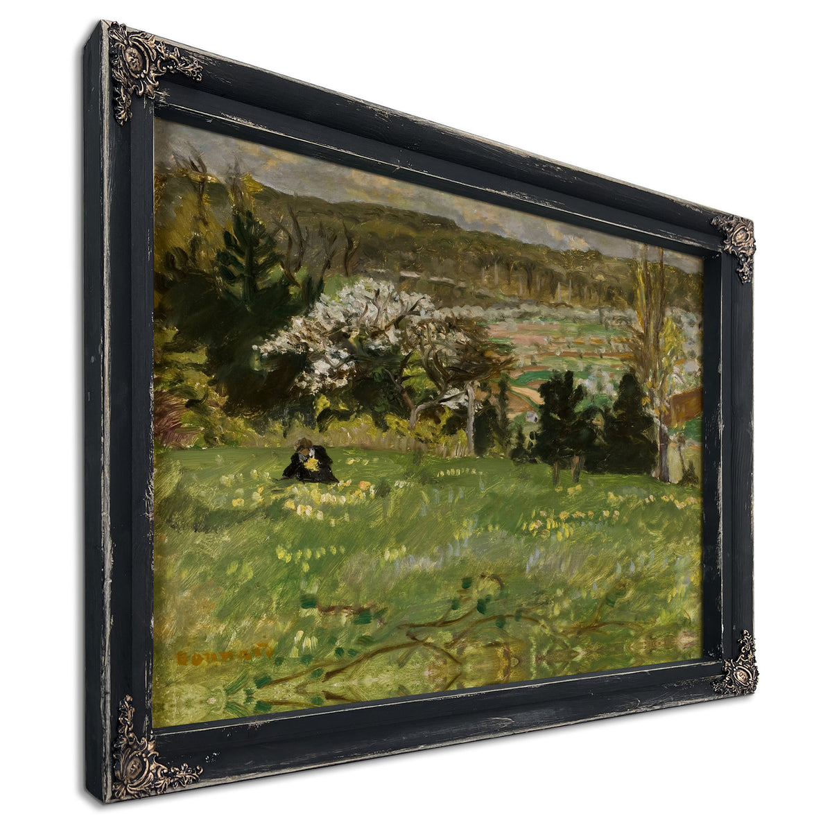 Woman Picking Flowers 1916 By Pierre Bonnard