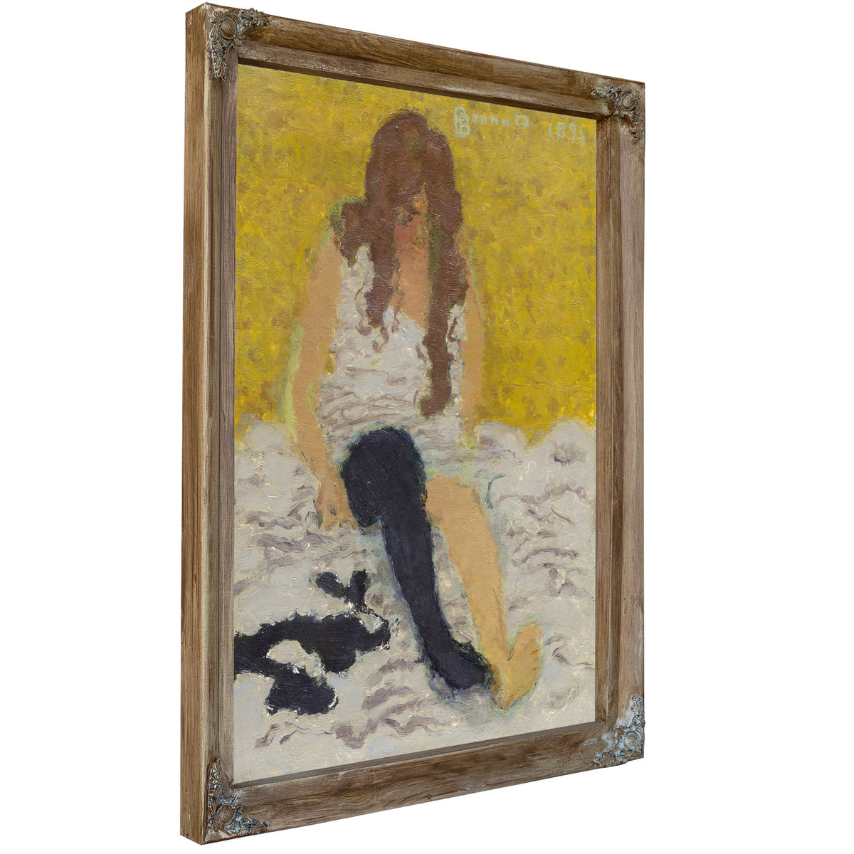 Woman Putting Her Stockings 1893 By Pierre Bonnard