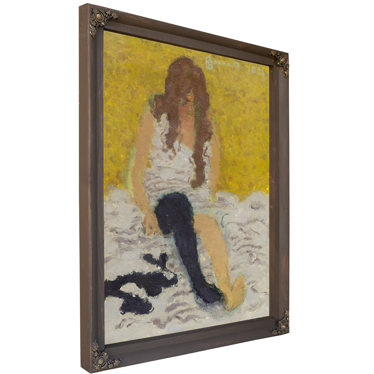 Woman Putting Her Stockings 1893 By Pierre Bonnard