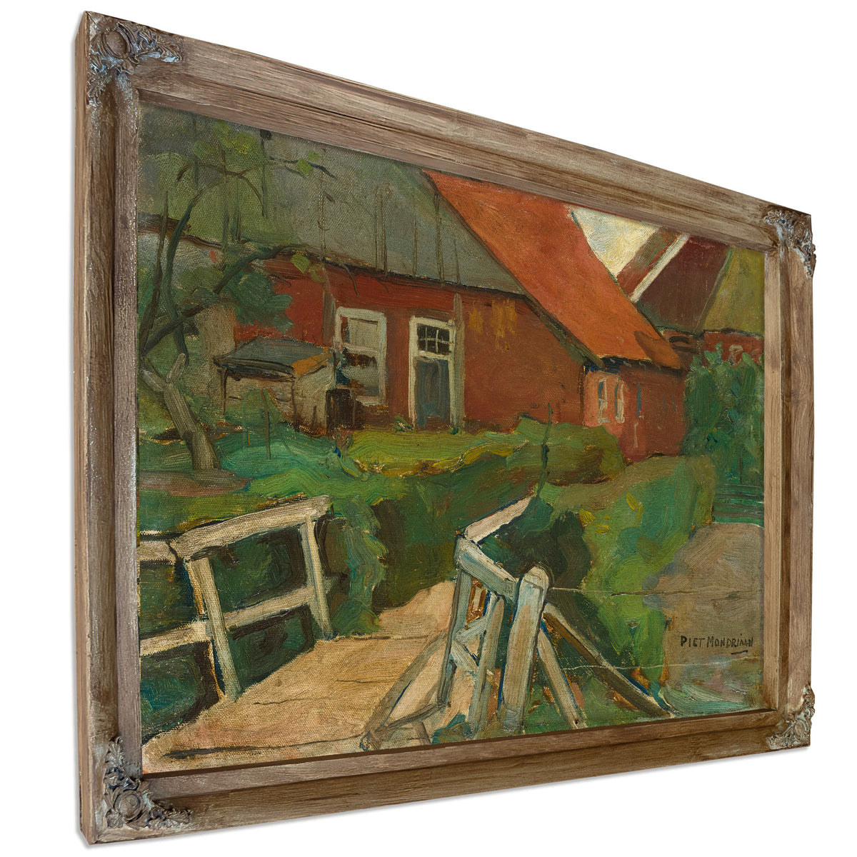Farm Building Bridge Circa 1899 By Piet Mondrian