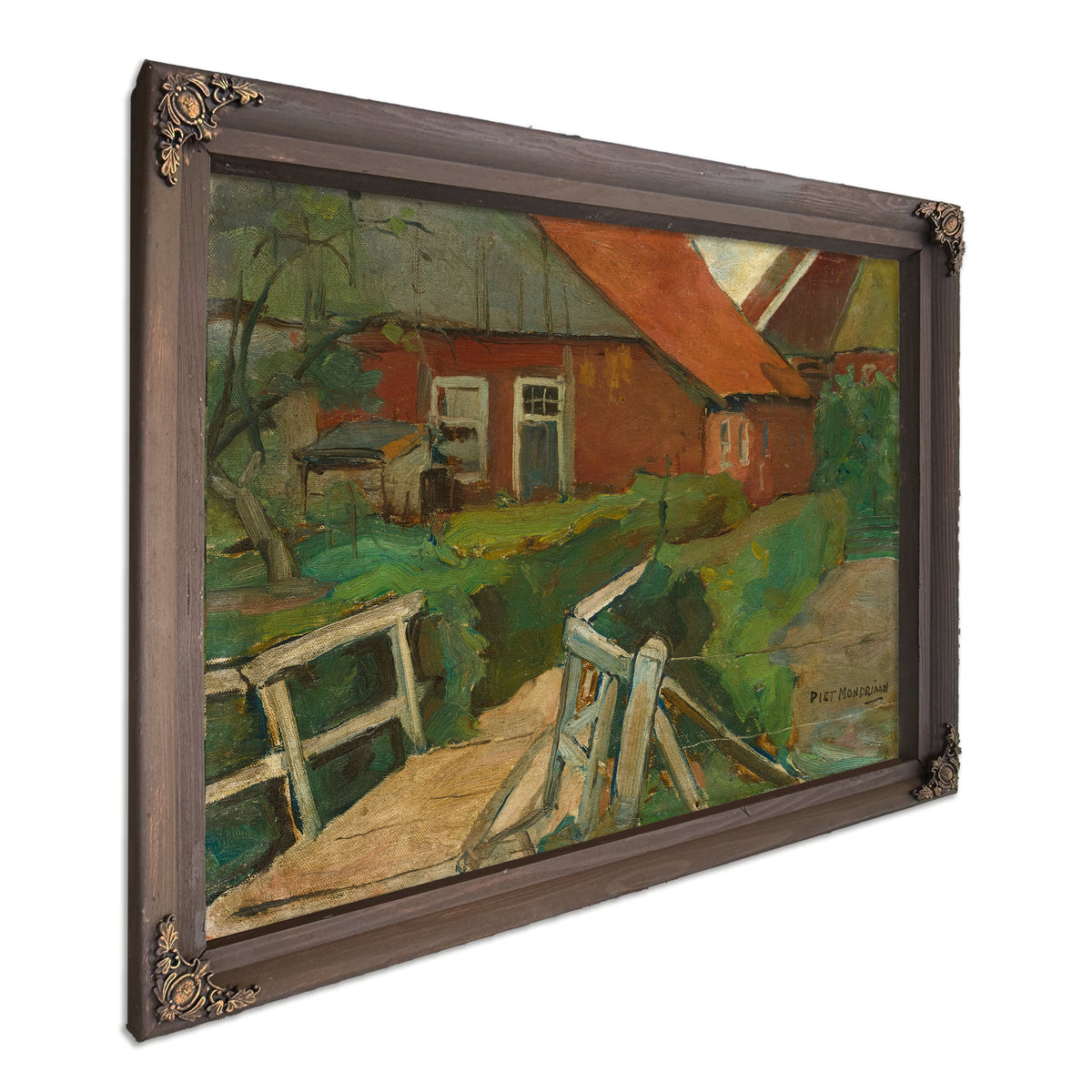 Farm Building Bridge Circa 1899 By Piet Mondrian