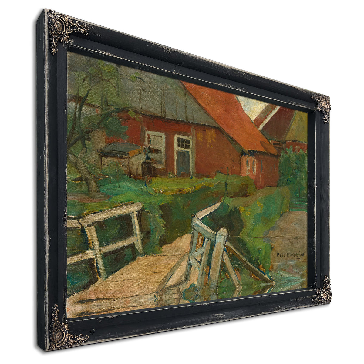 Farm Building Bridge Circa 1899 By Piet Mondrian