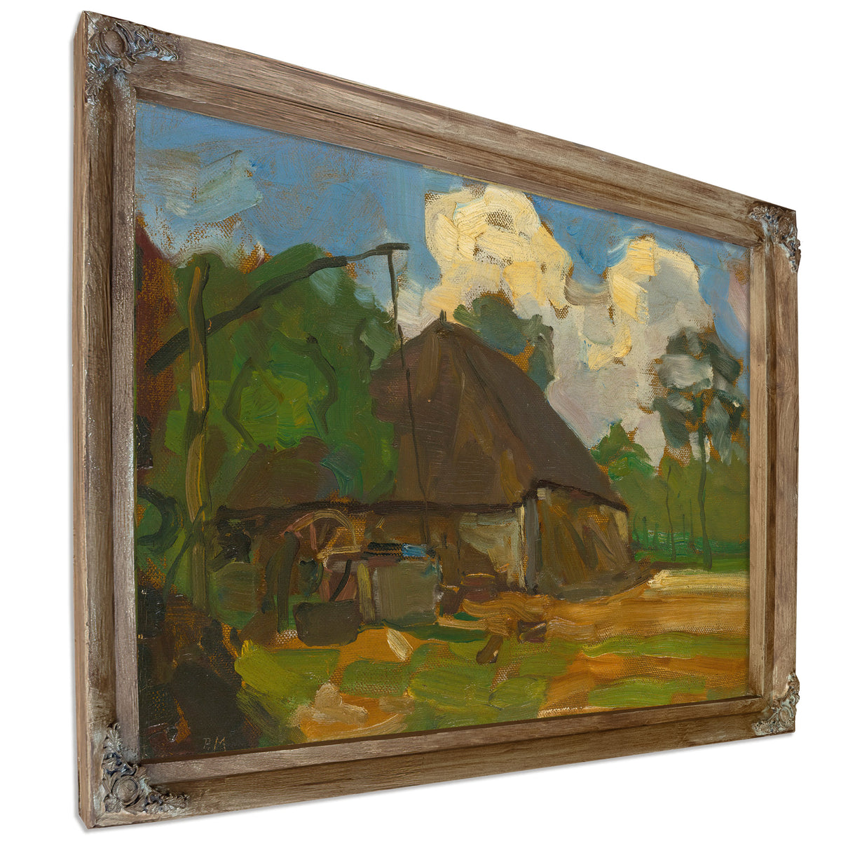 Farm Building Well Daylight Circa 1907 By Piet Mondrian